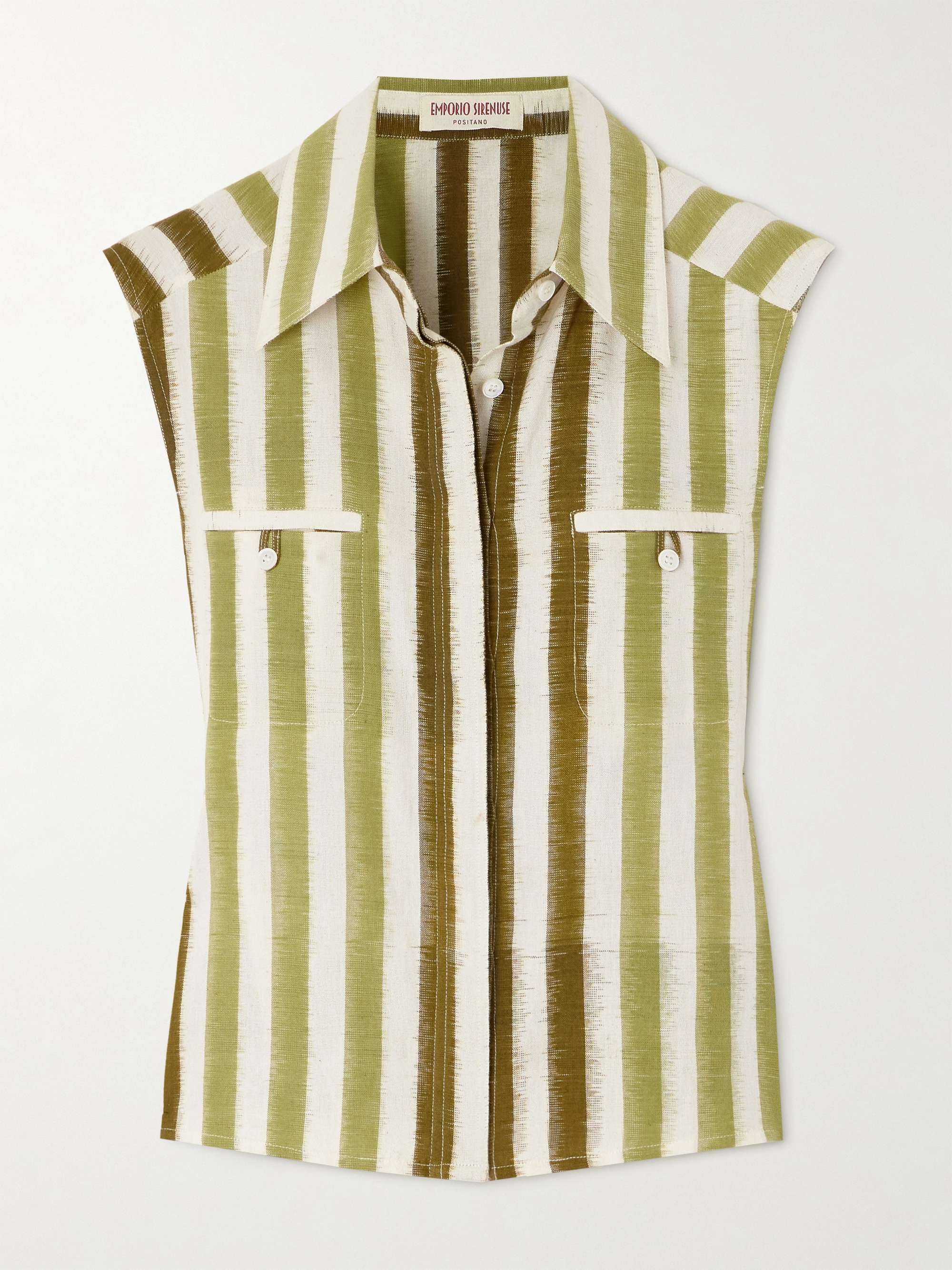 Ylenia striped cotton blouse view