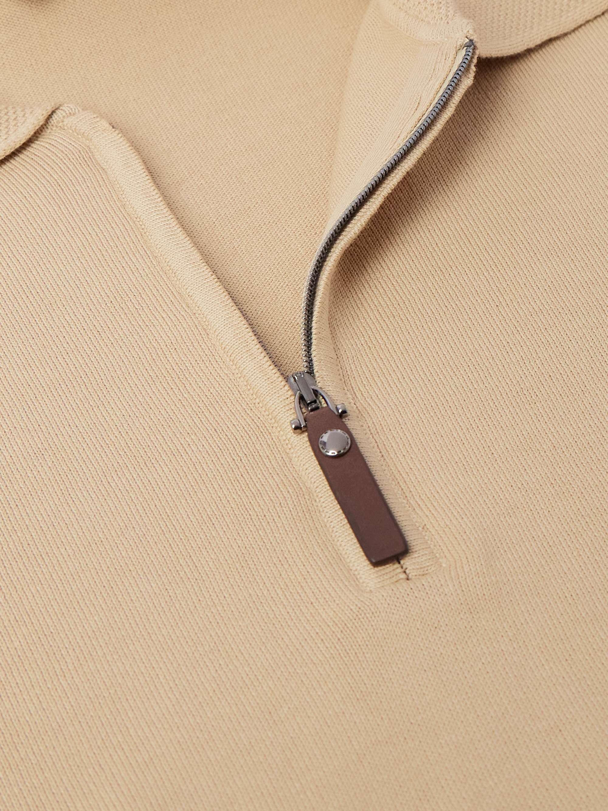 Ribbed Cotton Polo Shirt view