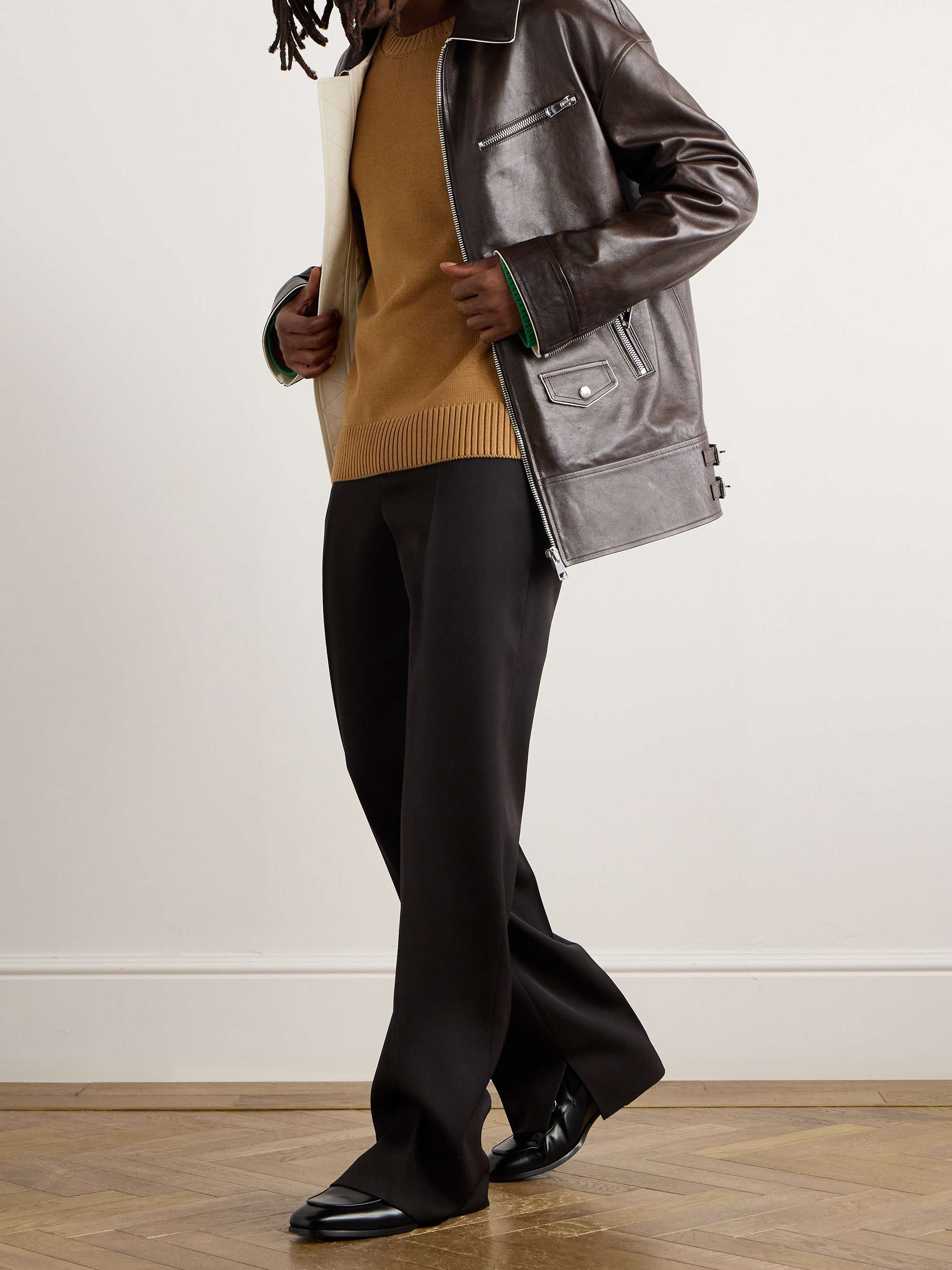 Straight-Leg Wool Trousers view