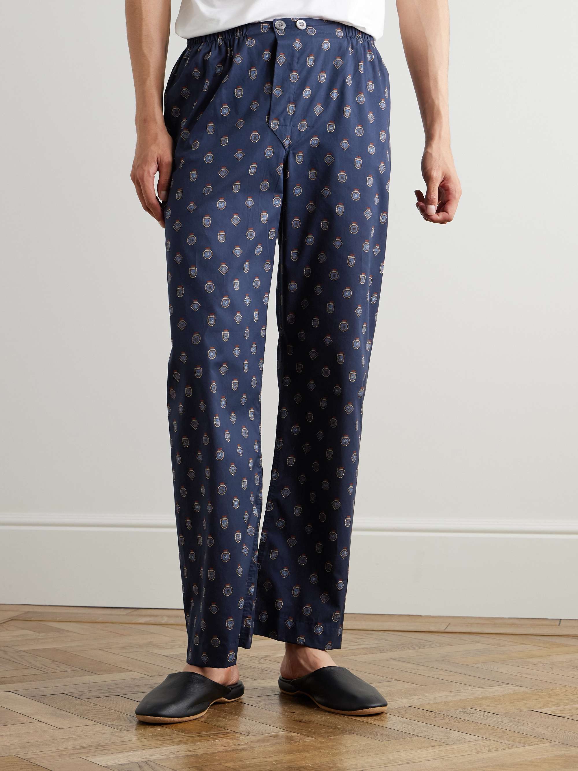 Ledbury Printed Cotton-Poplin Pyjama Set view