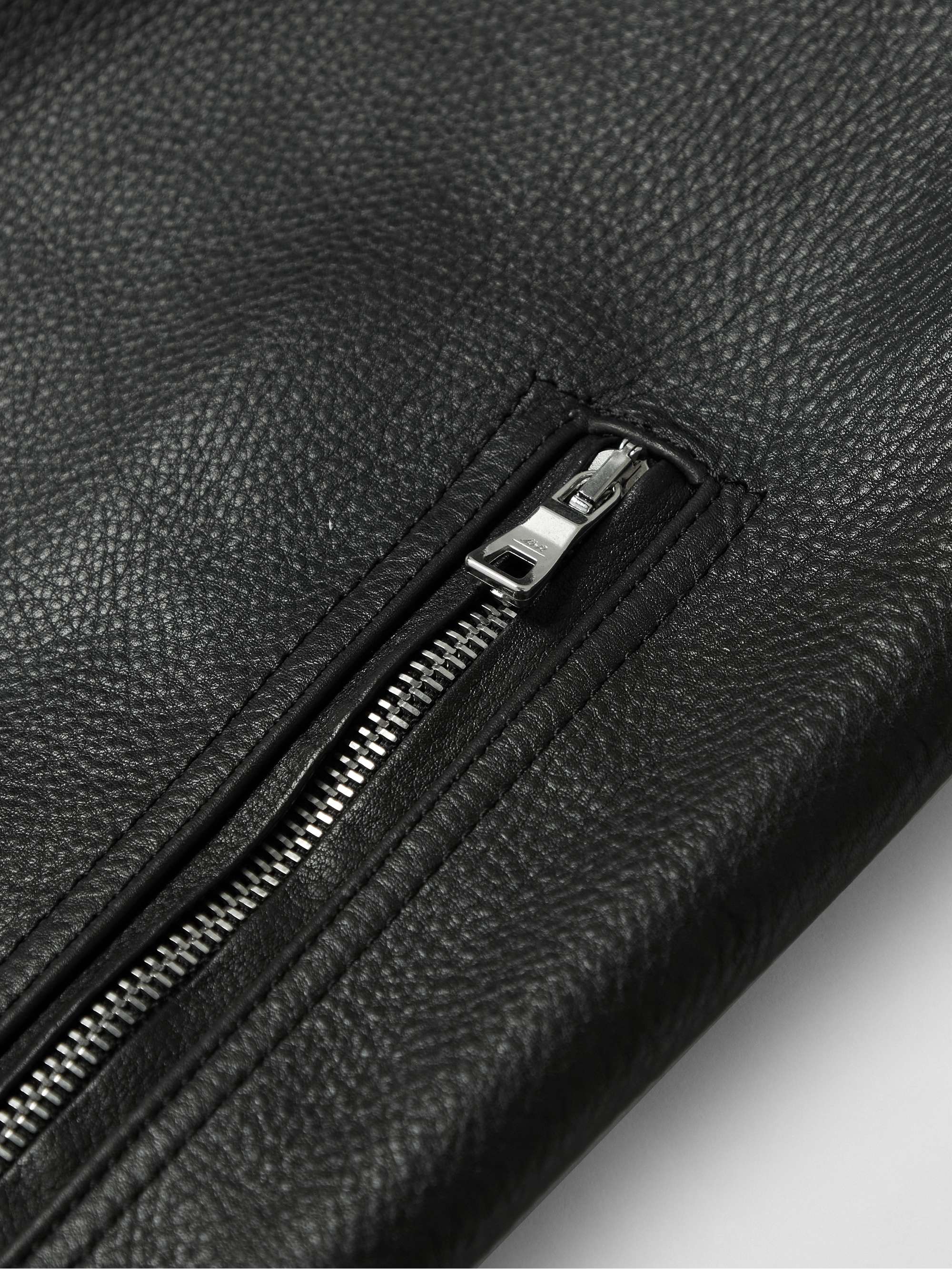 Full-Grain Leather Coach Jacket view