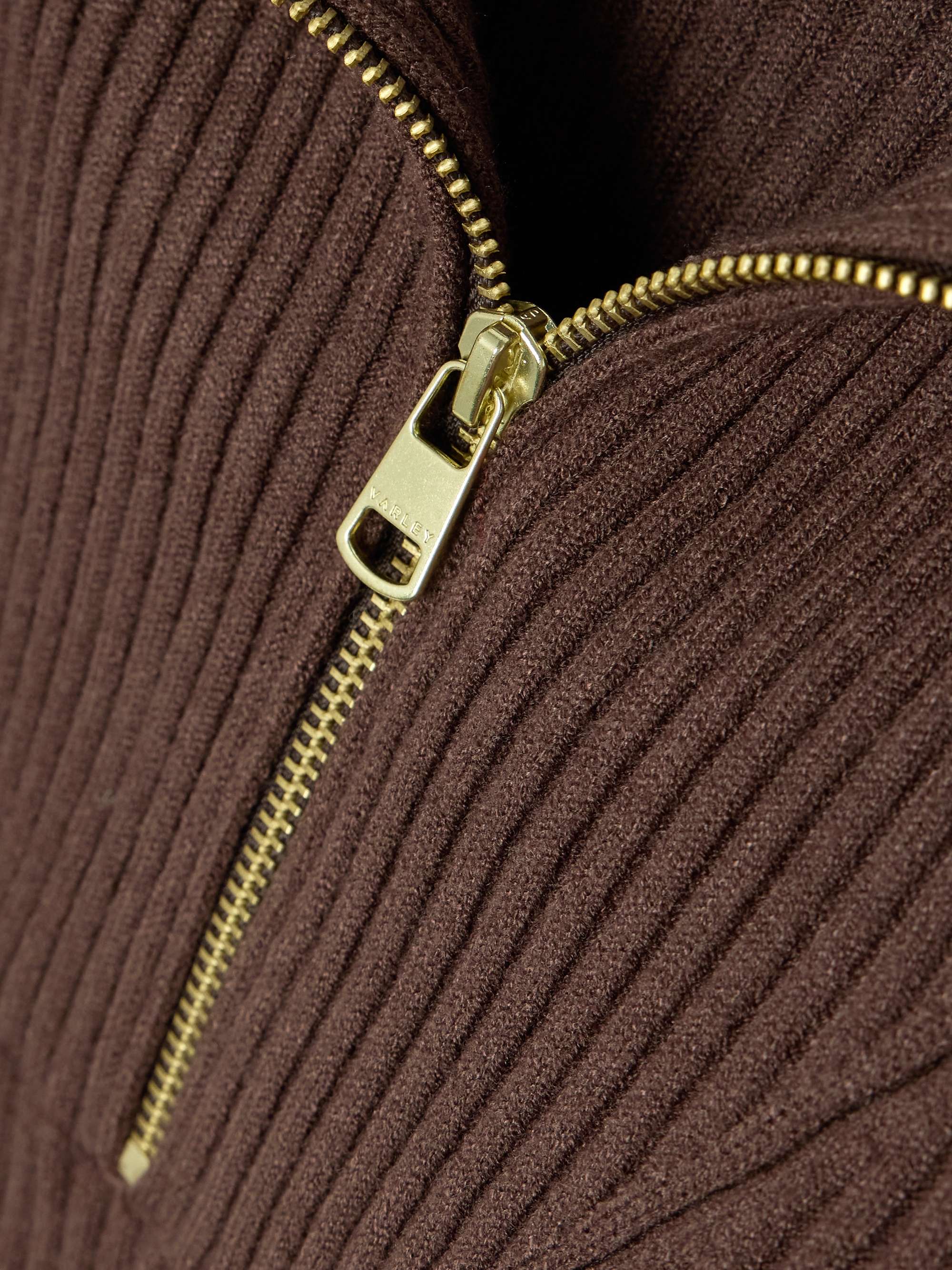 Reid ribbed-knit half-zip sweater view