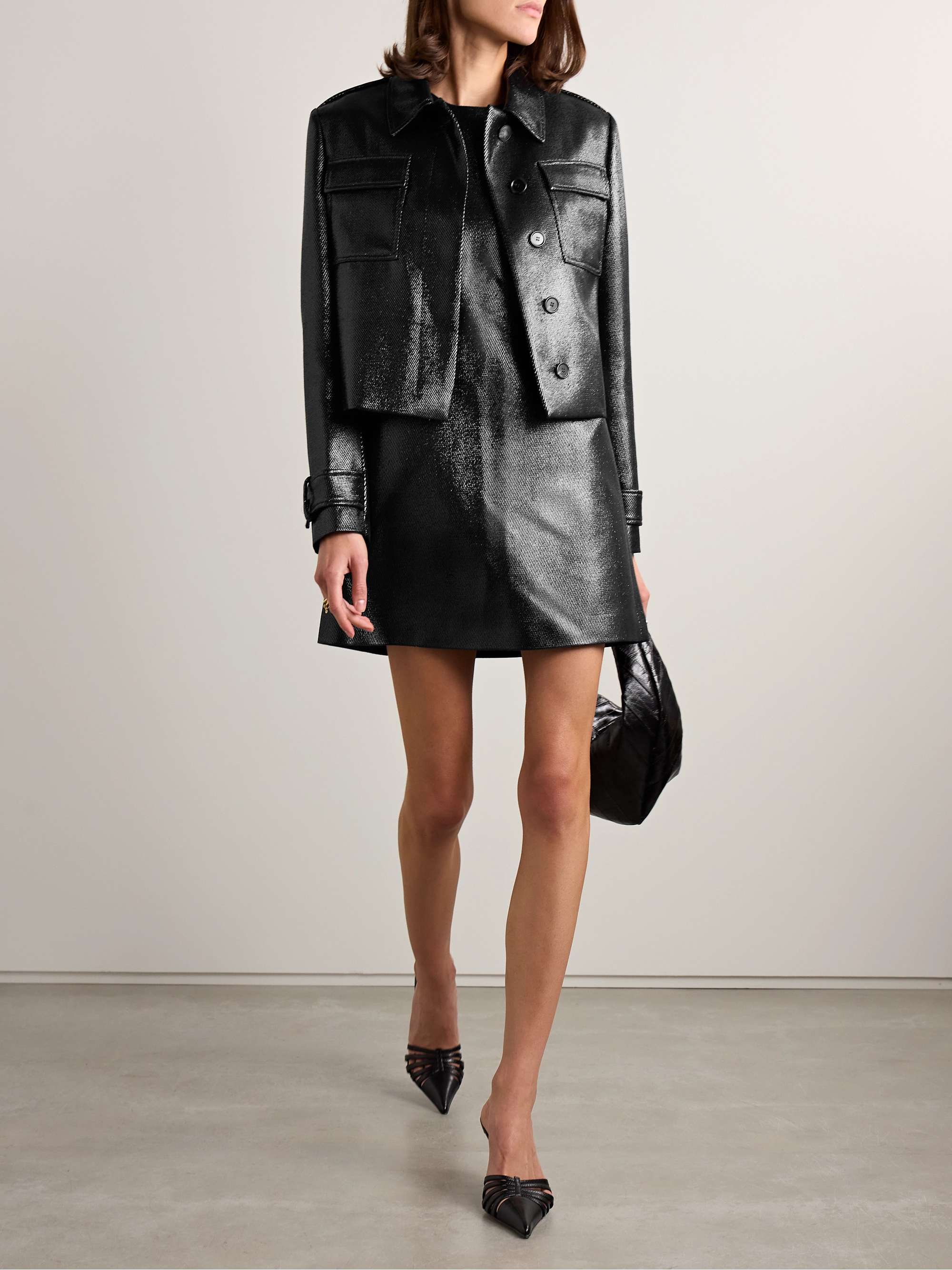 Frankie wool-blend twill jacket view