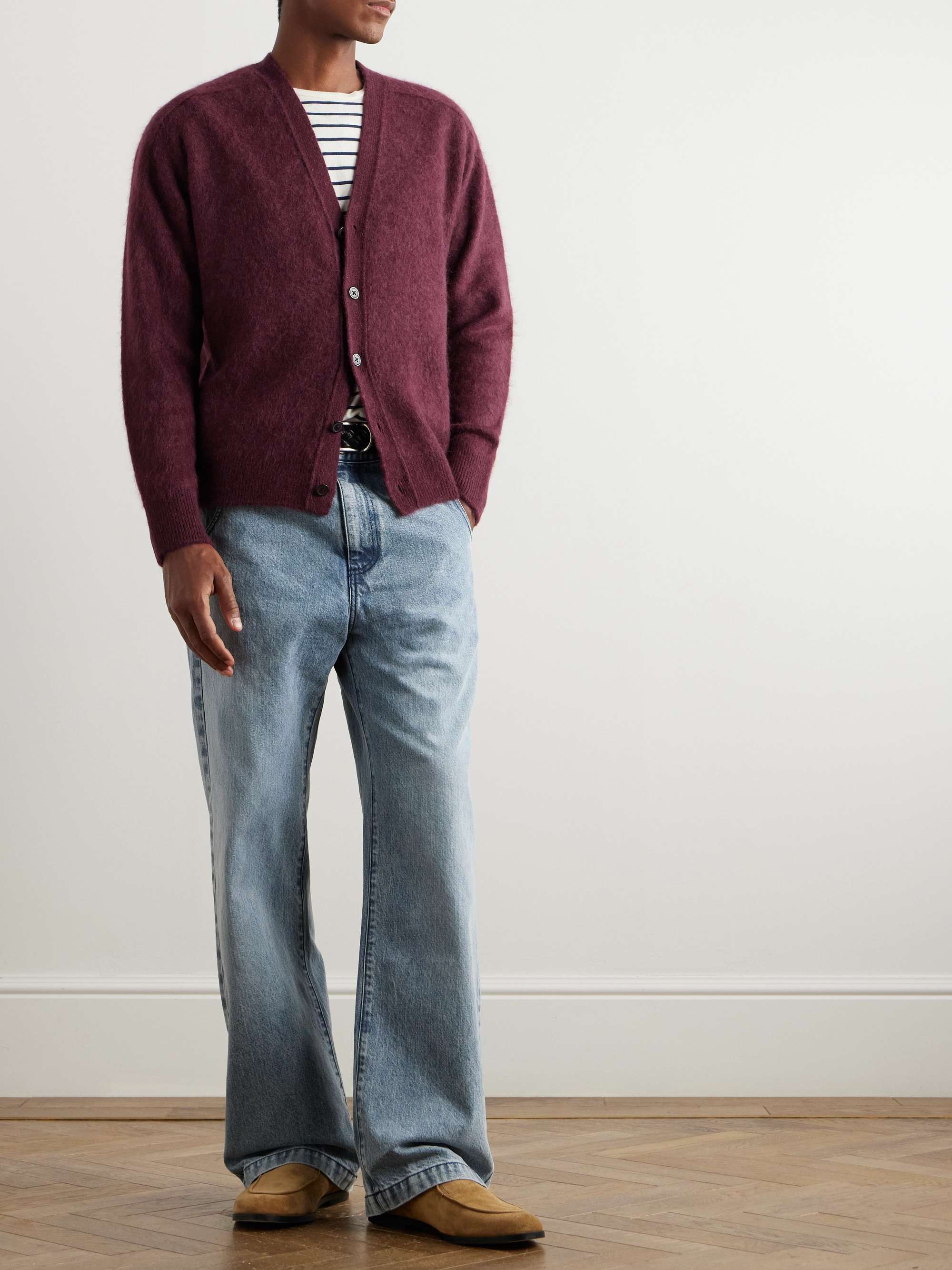 Brushed-Alpaca Cardigan view
