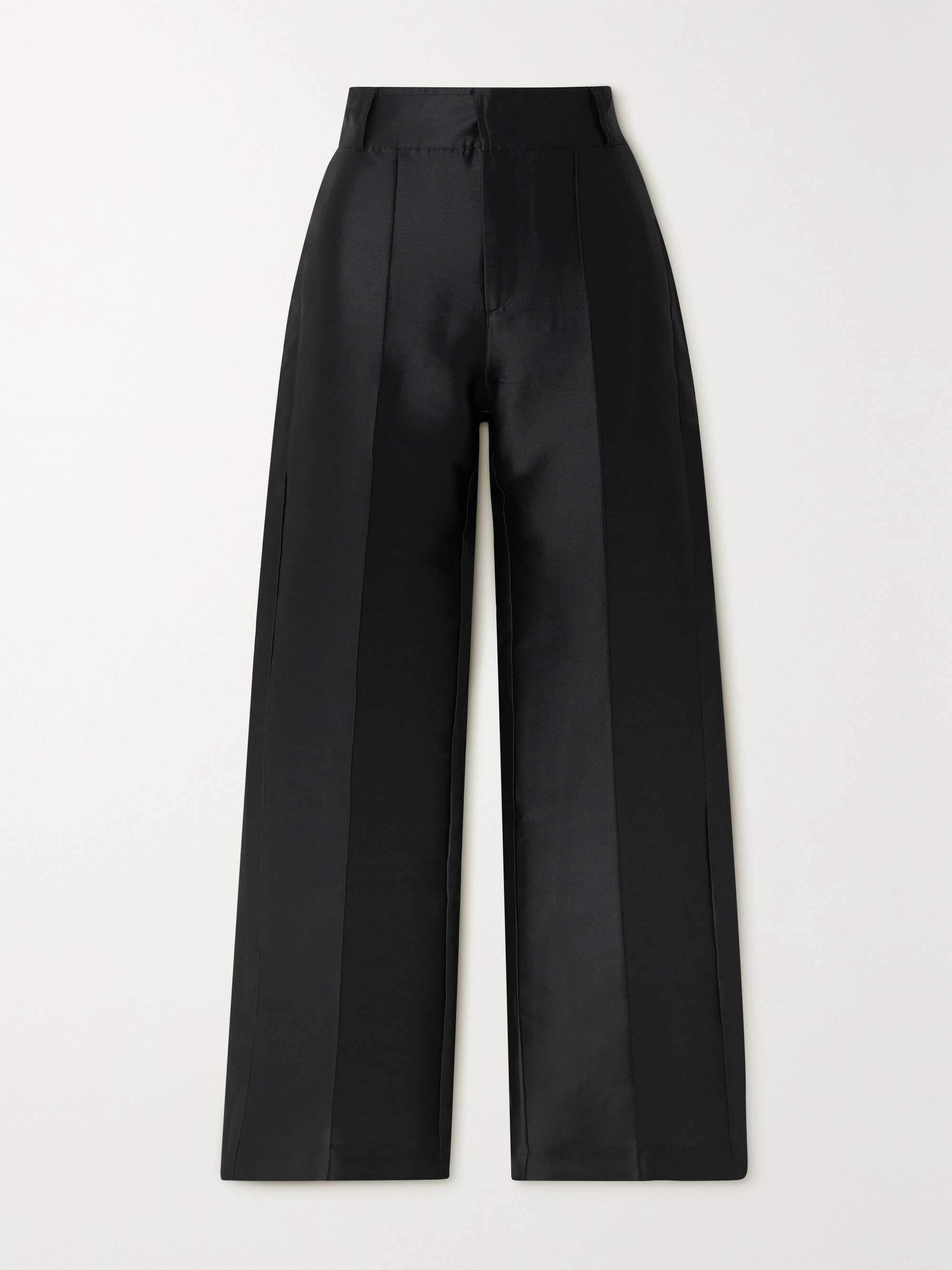 Yoshitomo pleated faille wide-leg pants view