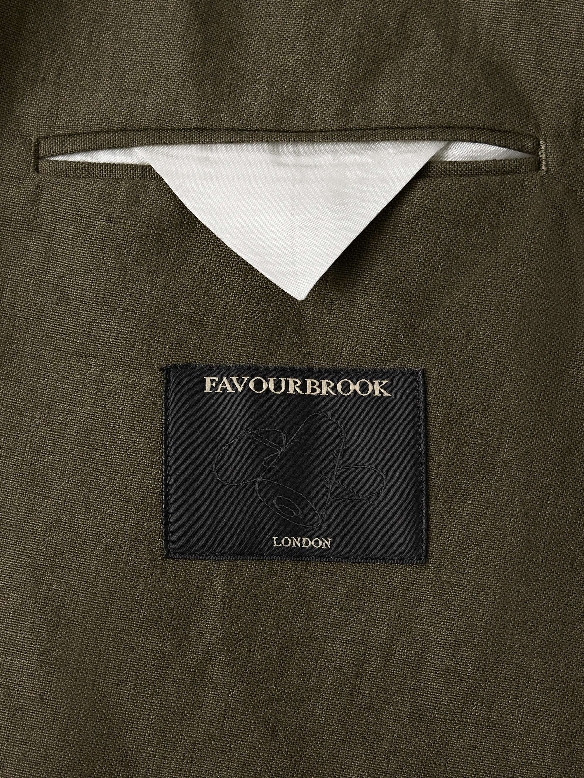 Slim-Fit Linen Suit Jacket view
