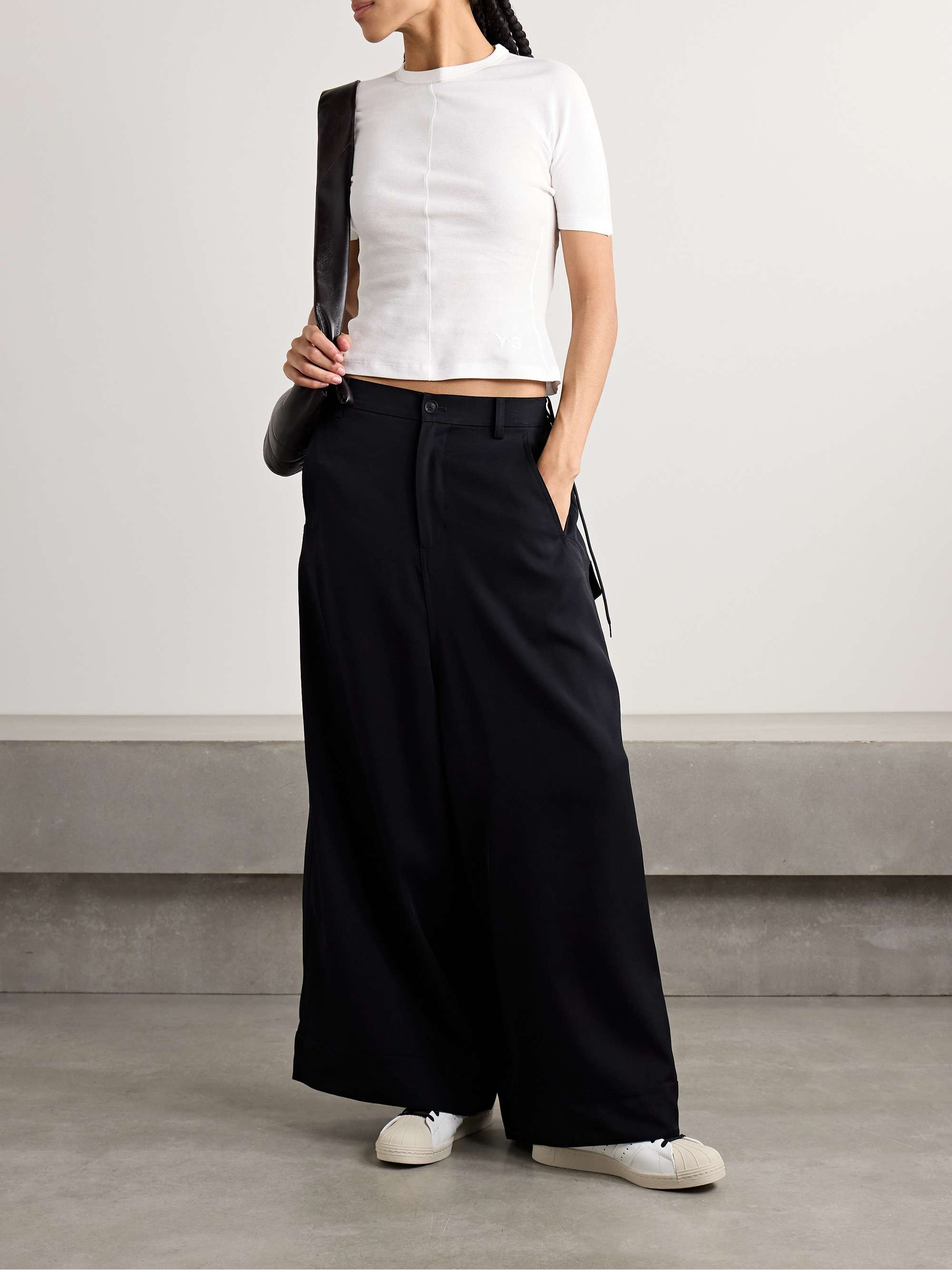 + Y-3 printed organic cotton-jersey T-shirt view