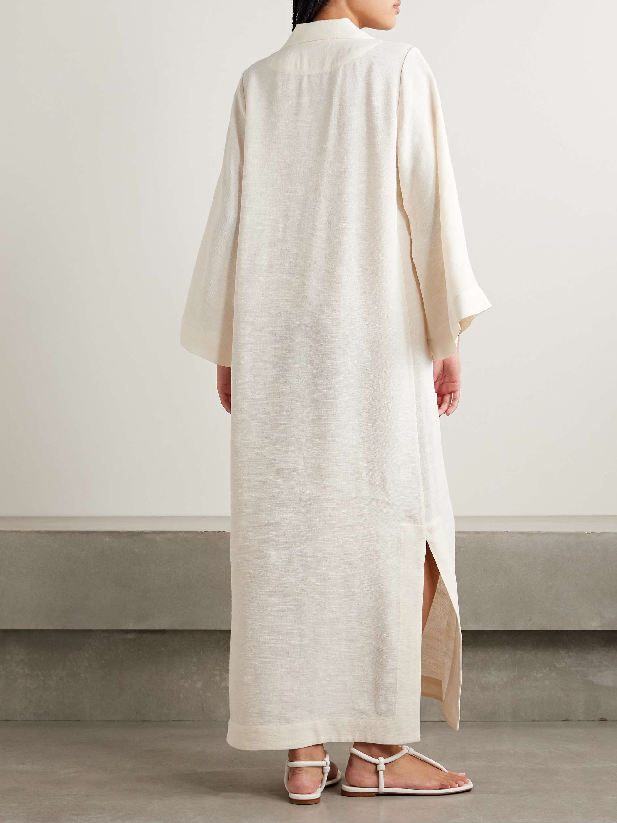 Shantung maxi dress view
