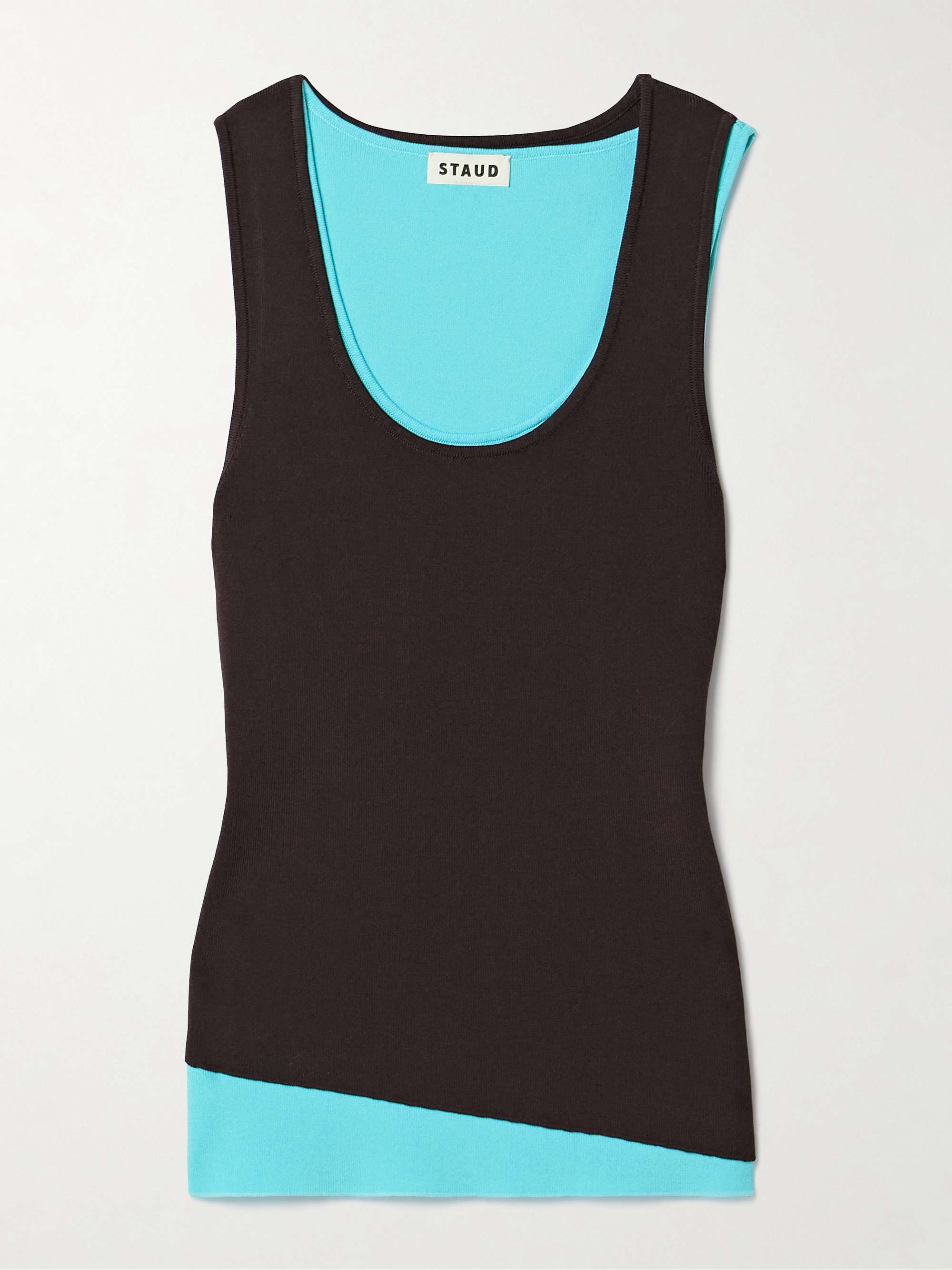 Hermosa layered stretch-knit tank view