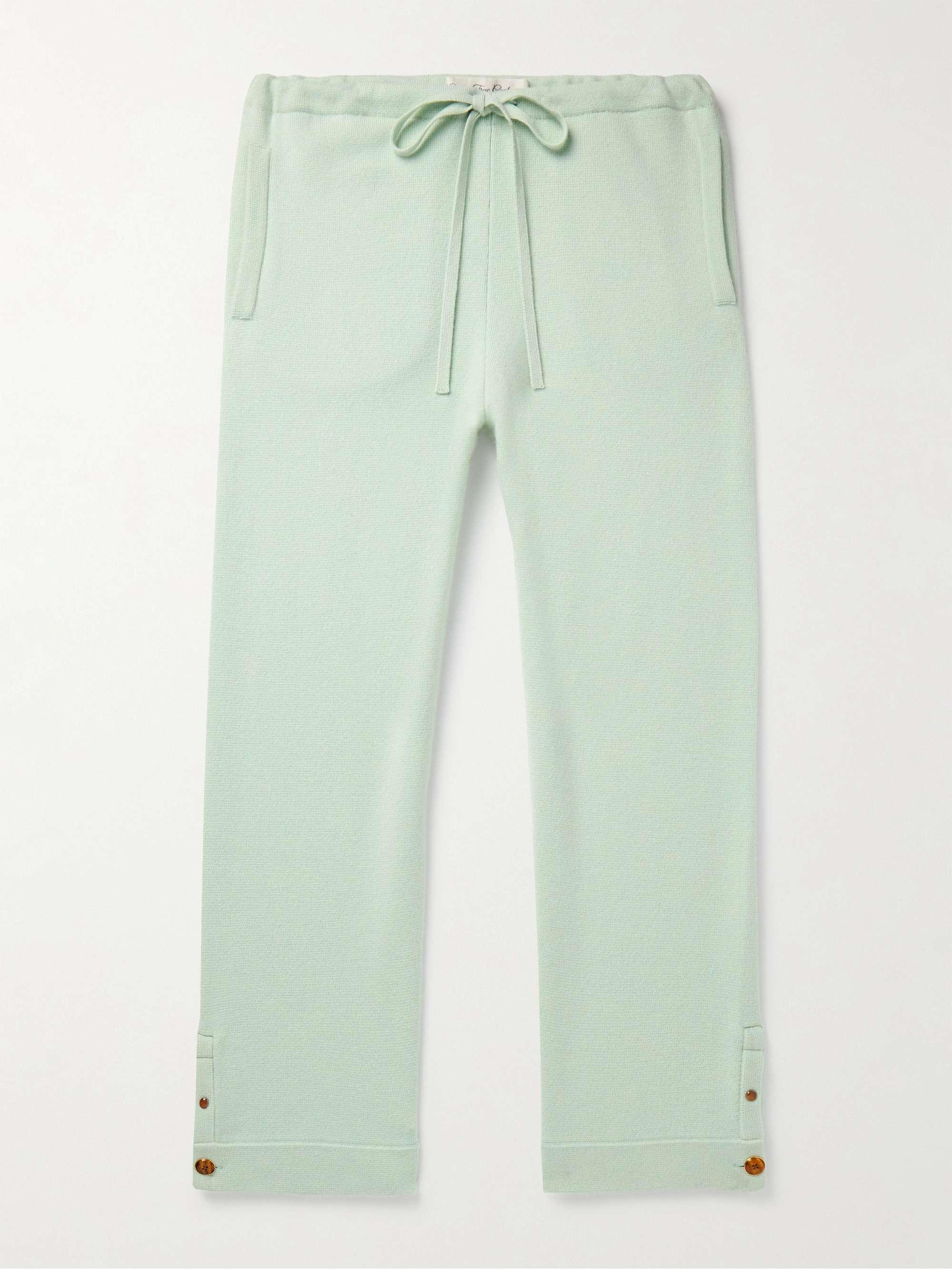 Straight-Leg Cashmere Drawstring Trousers view