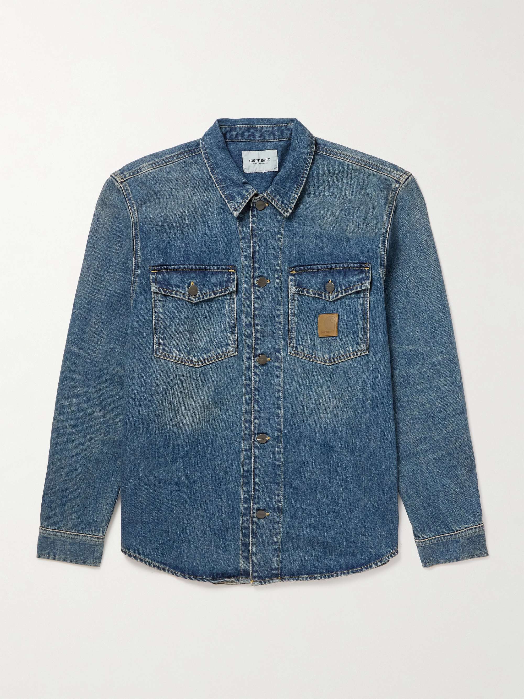 Lincoln Logo-Appliquéd Denim Overshirt view
