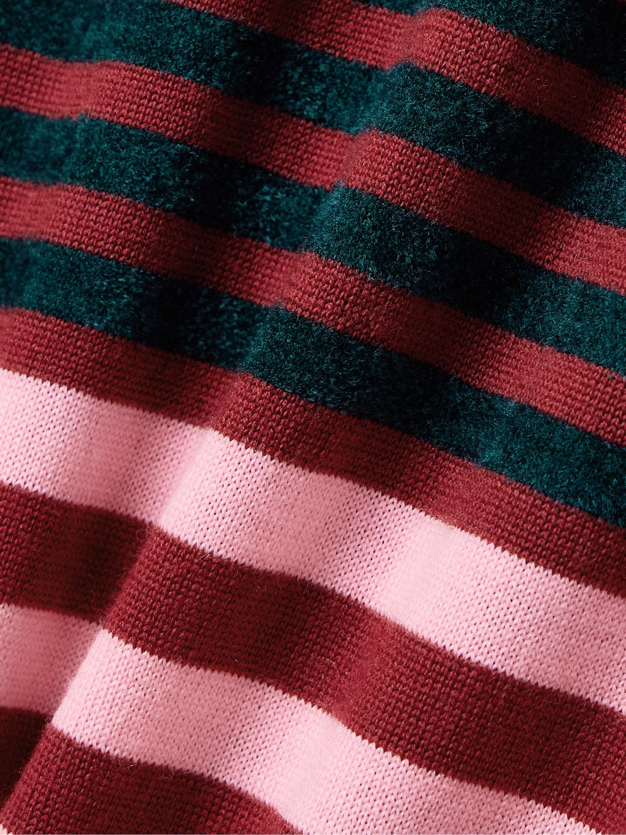 Striped wool-blend maxi dress view