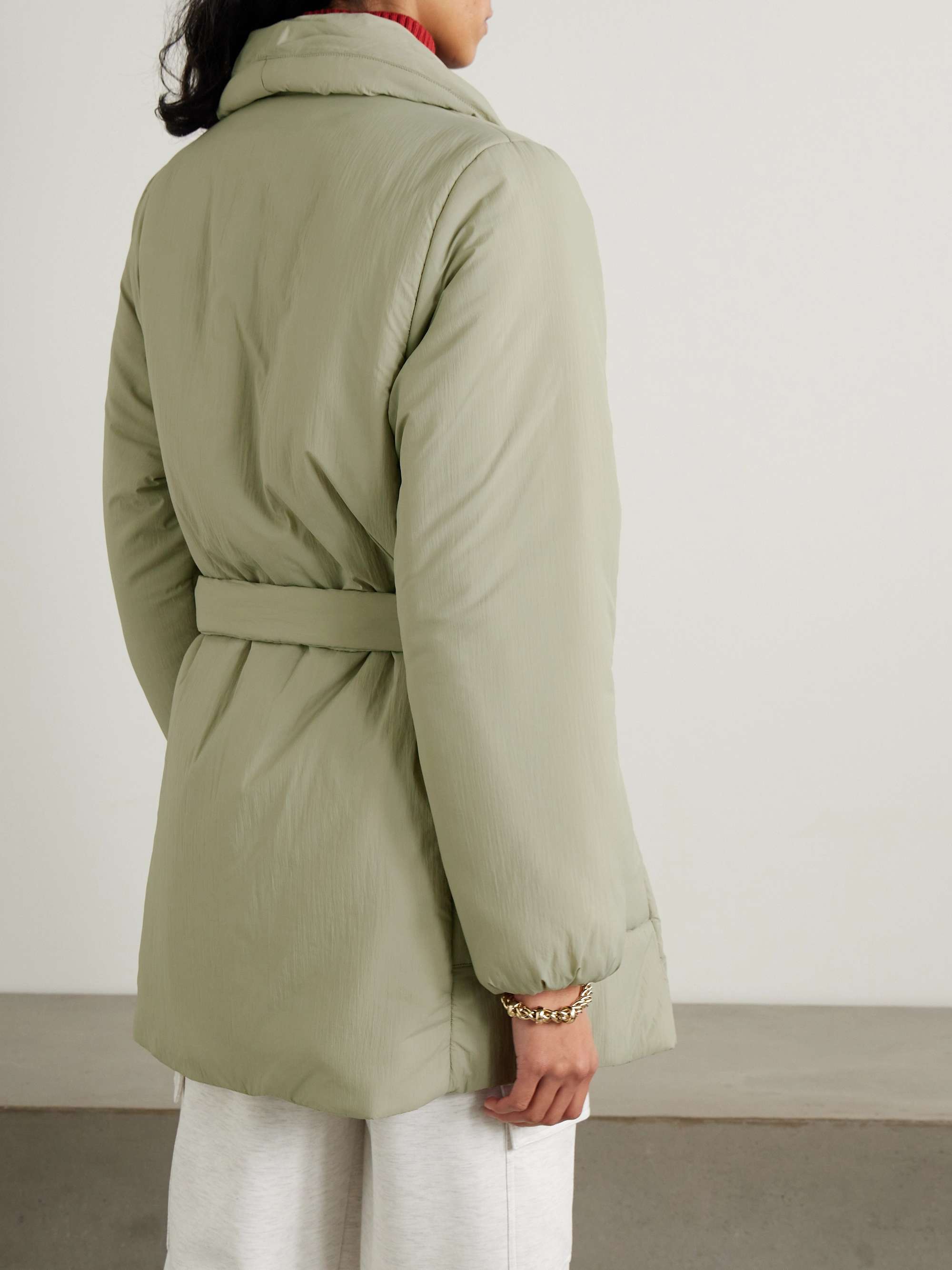 Laona belted padded shell jacket view