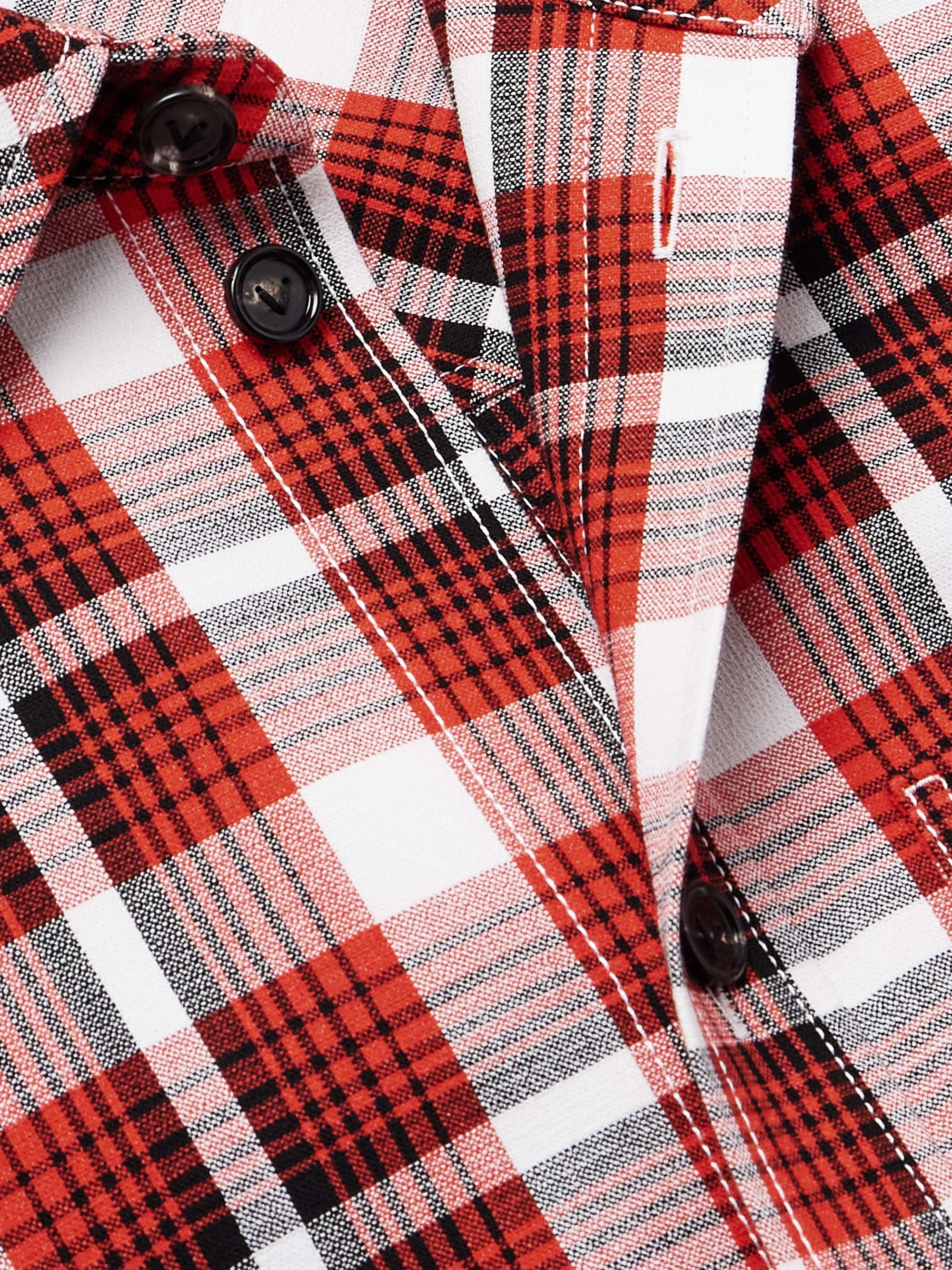Checked Woven Overshirt view