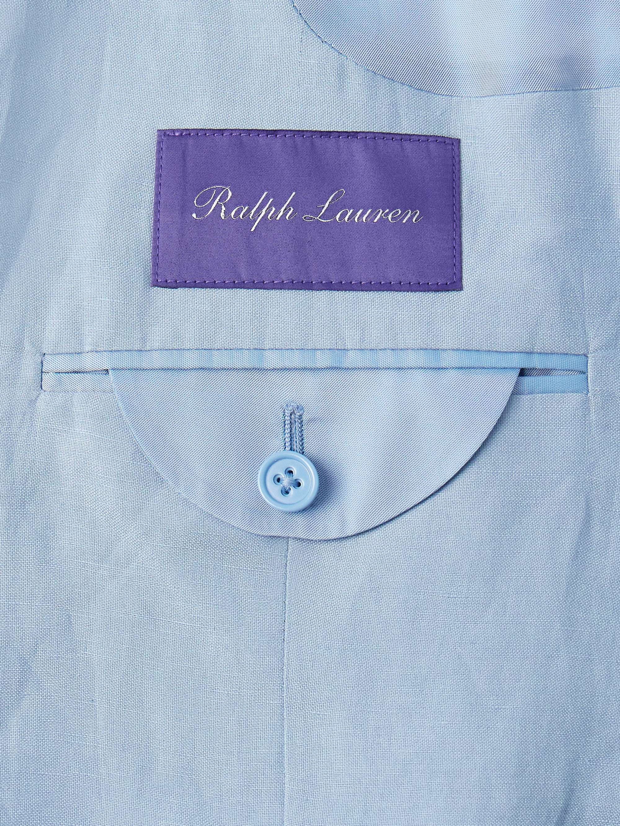 Slim-Fit Silk and Linen-Blend Suit Jacket view