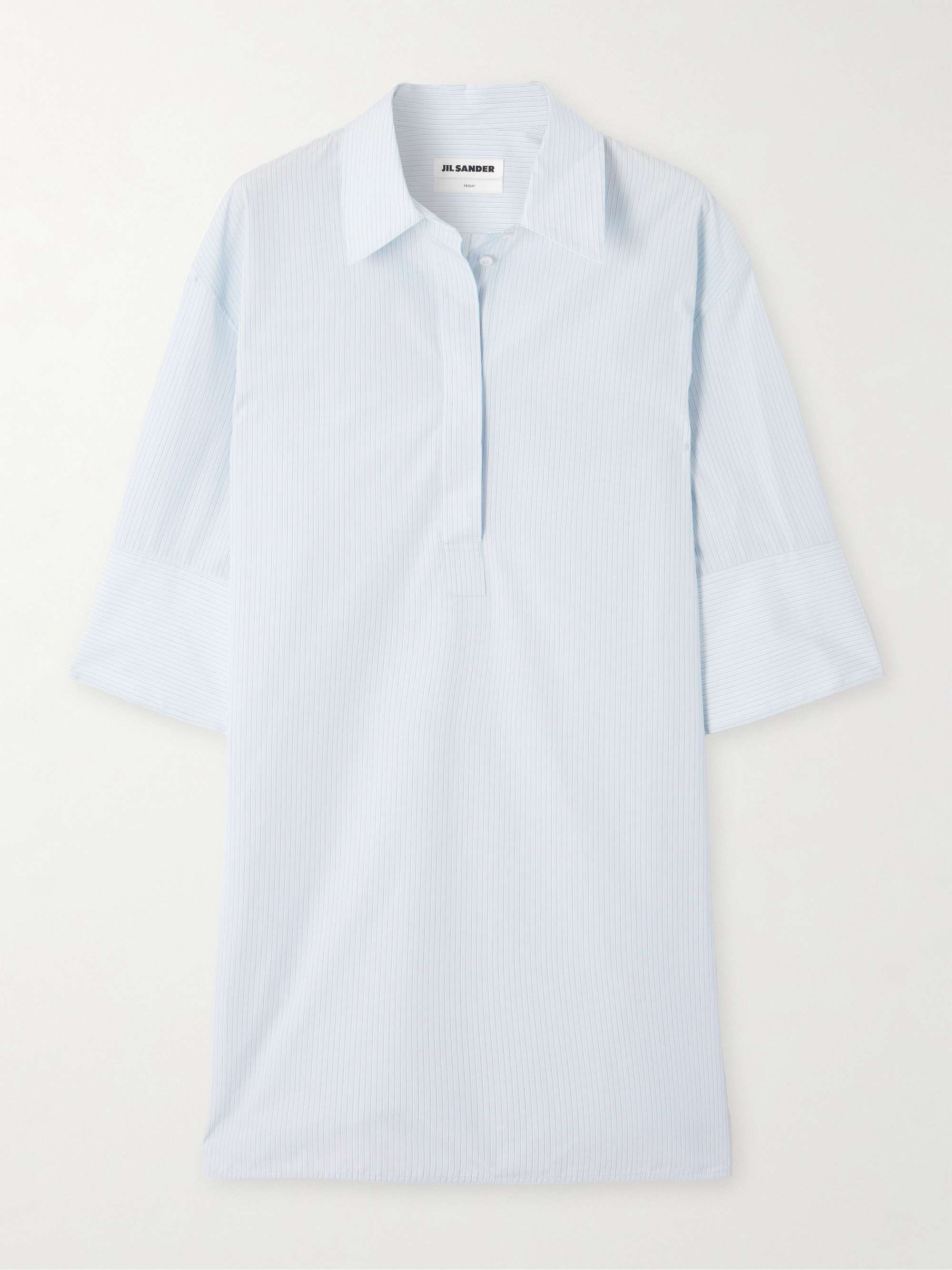 Striped cotton-poplin shirt view