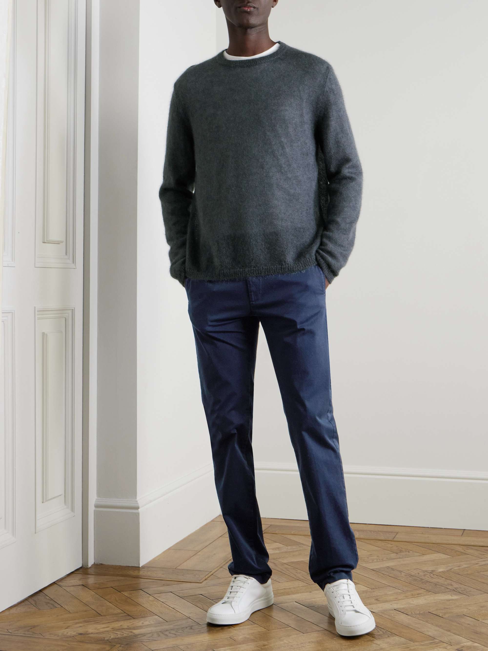 Leonard Mohair and Silk-Blend Sweater view