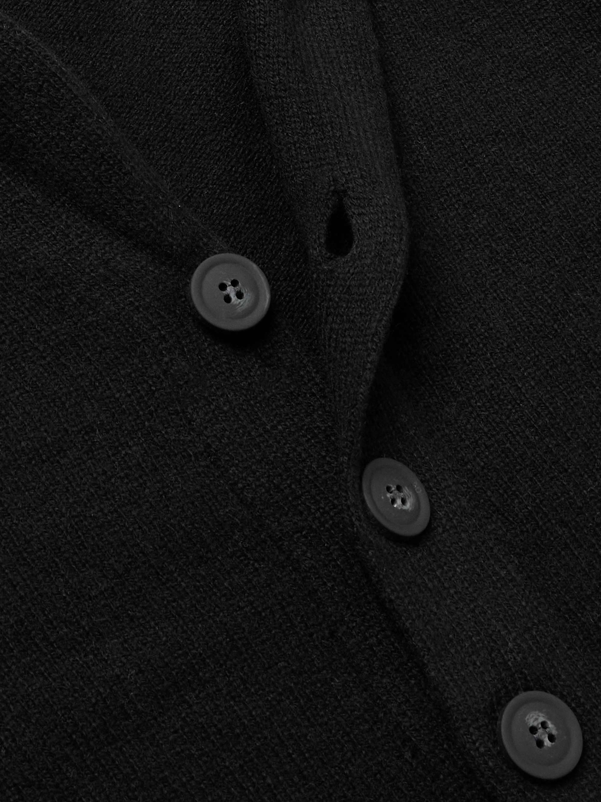 Rockford Shawl-Collar Recycled-Cashmere and Merino Wool-Blend Cardigan view