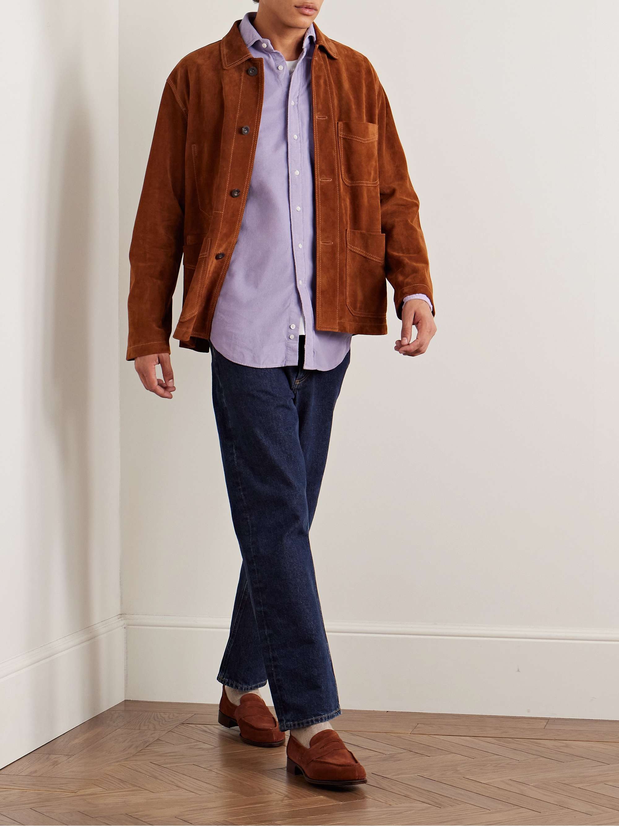 Garment-Dyed Cotton-Corduroy Shirt view