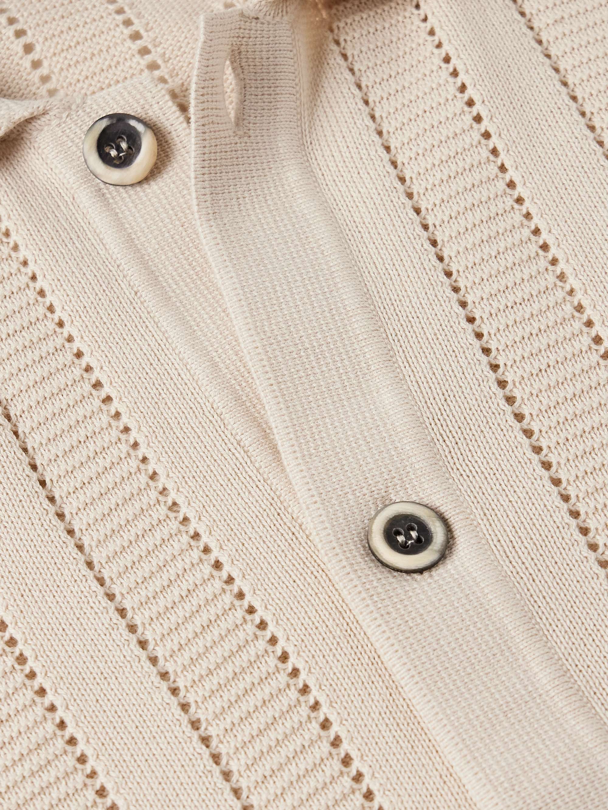 Pointelle-Knit Organic Cotton Shirt view