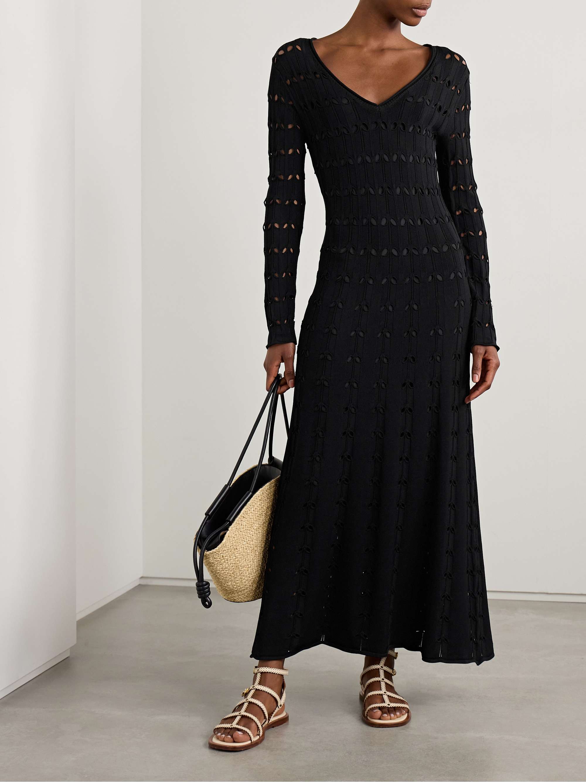 Rhiannon pointelle-knit maxi dress view