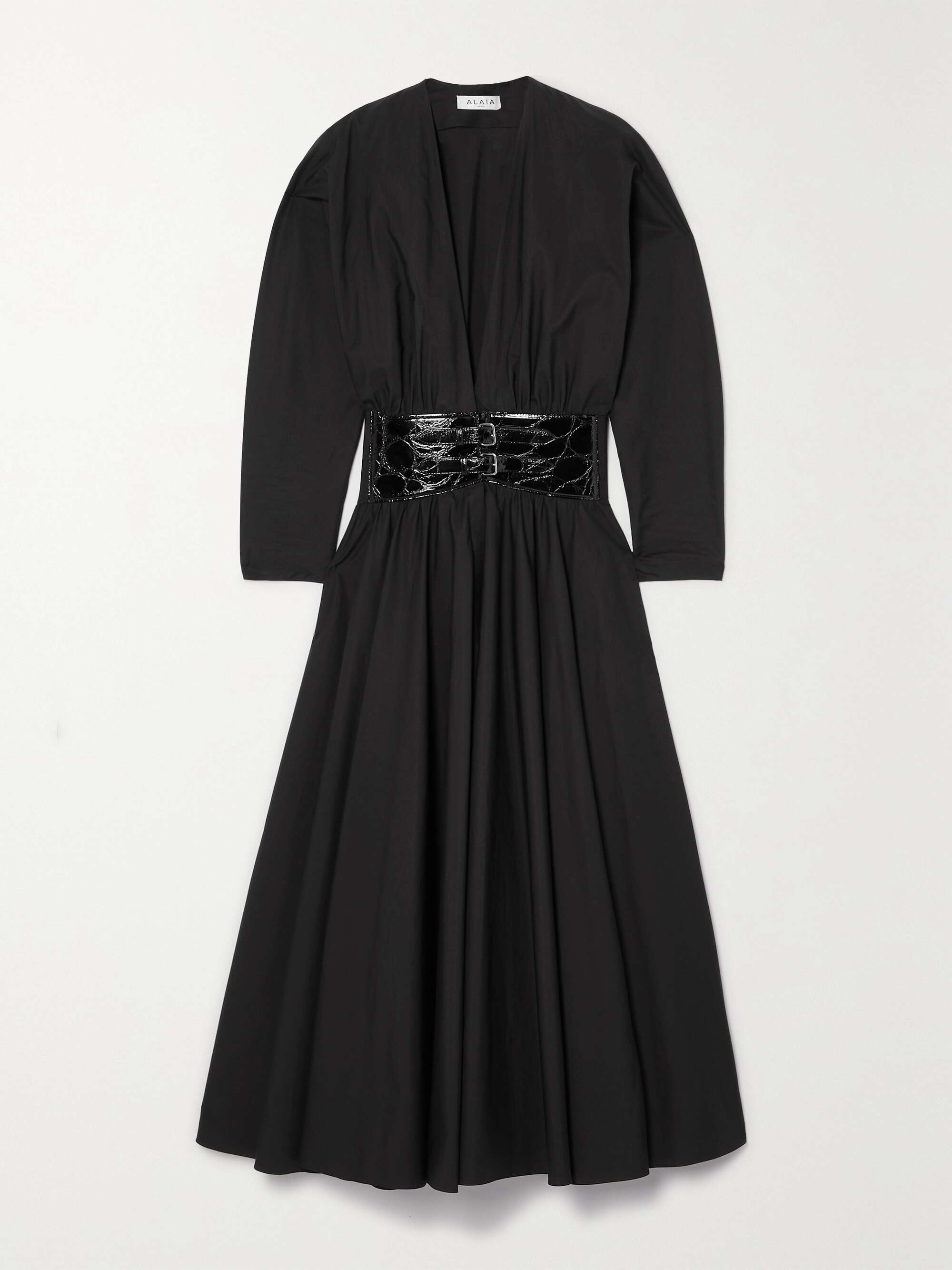 Archetypes belted cotton midi dress view