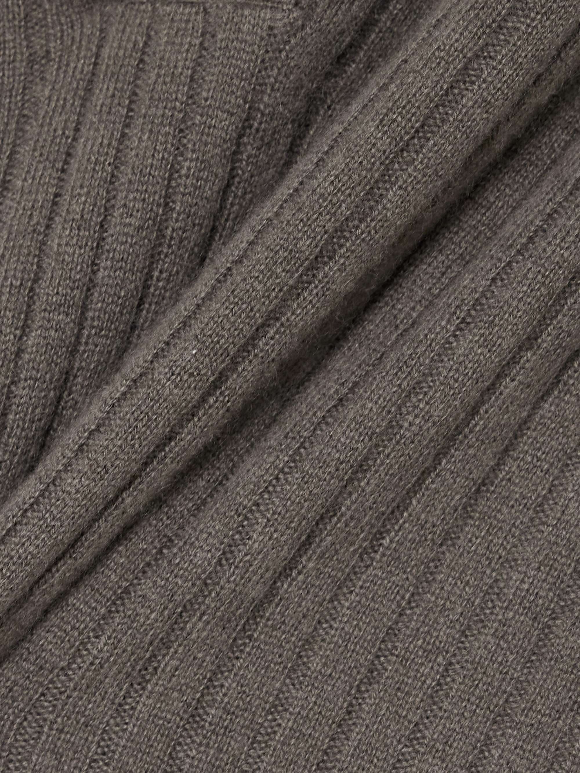 Jennifer ribbed cashmere polo shirt view