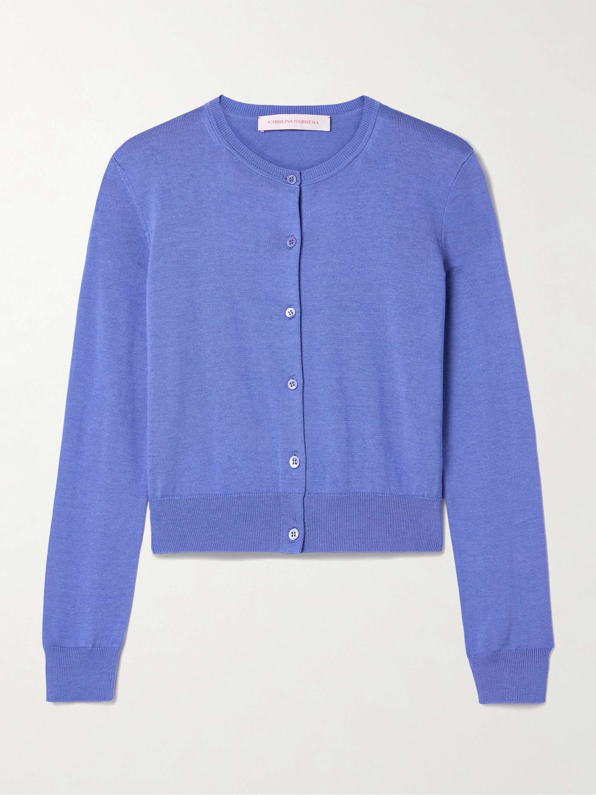 Silk and cotton-blend cardigan view