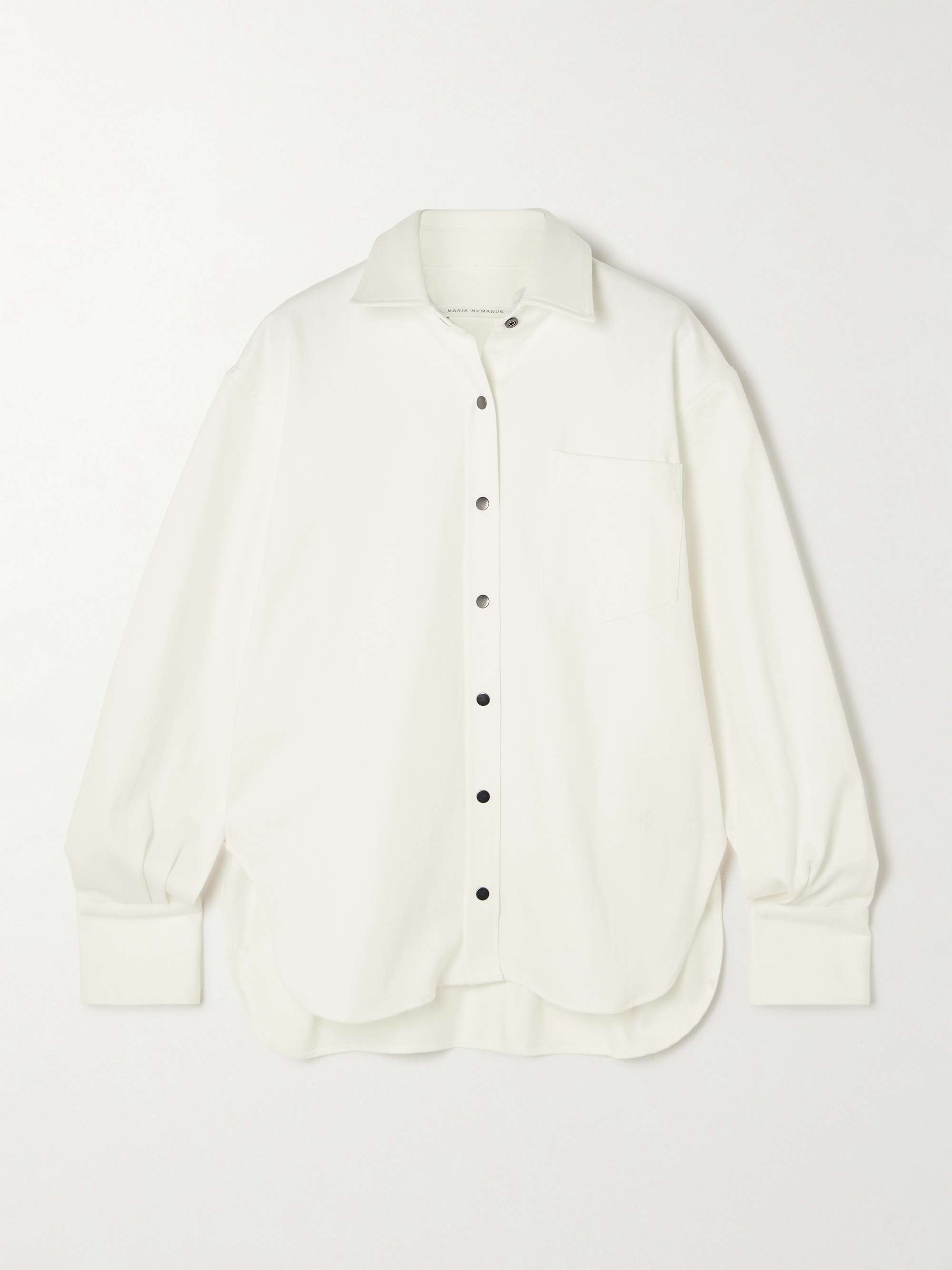 Oversized organic cotton-twill shirt view