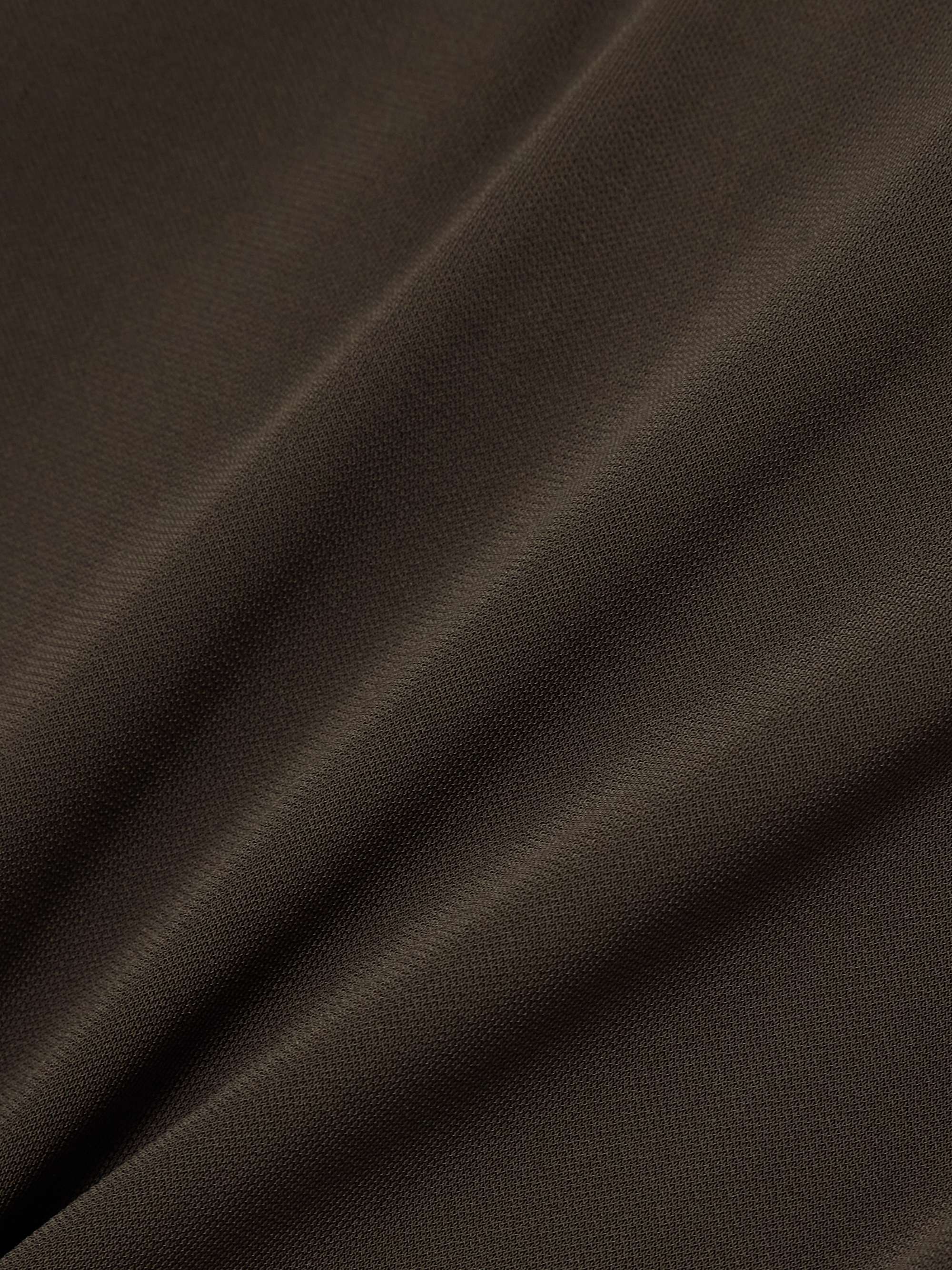 Wrap-effect draped stretch-jersey maxi dress view