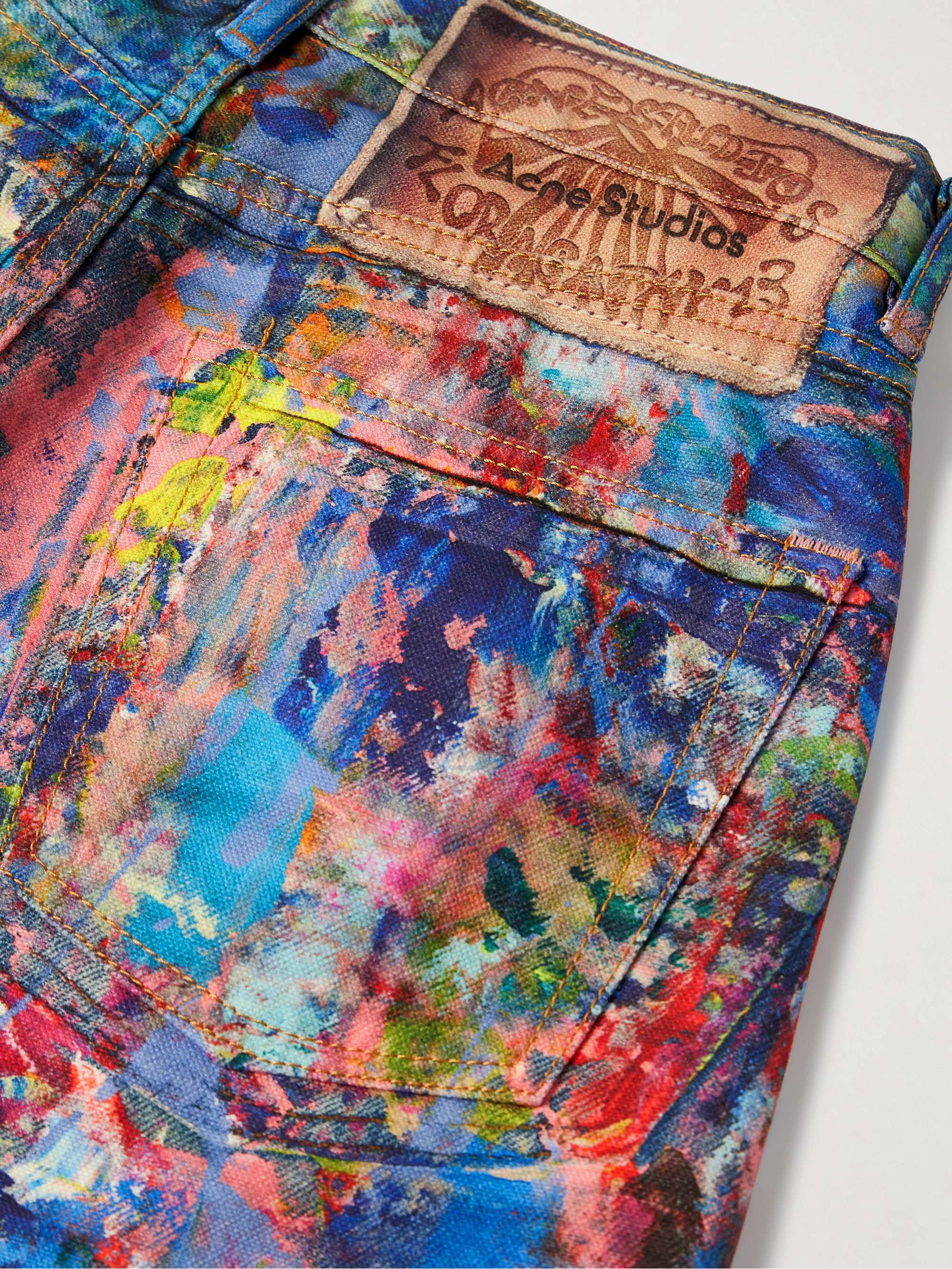 1981 printed low-rise wide-leg jeans view