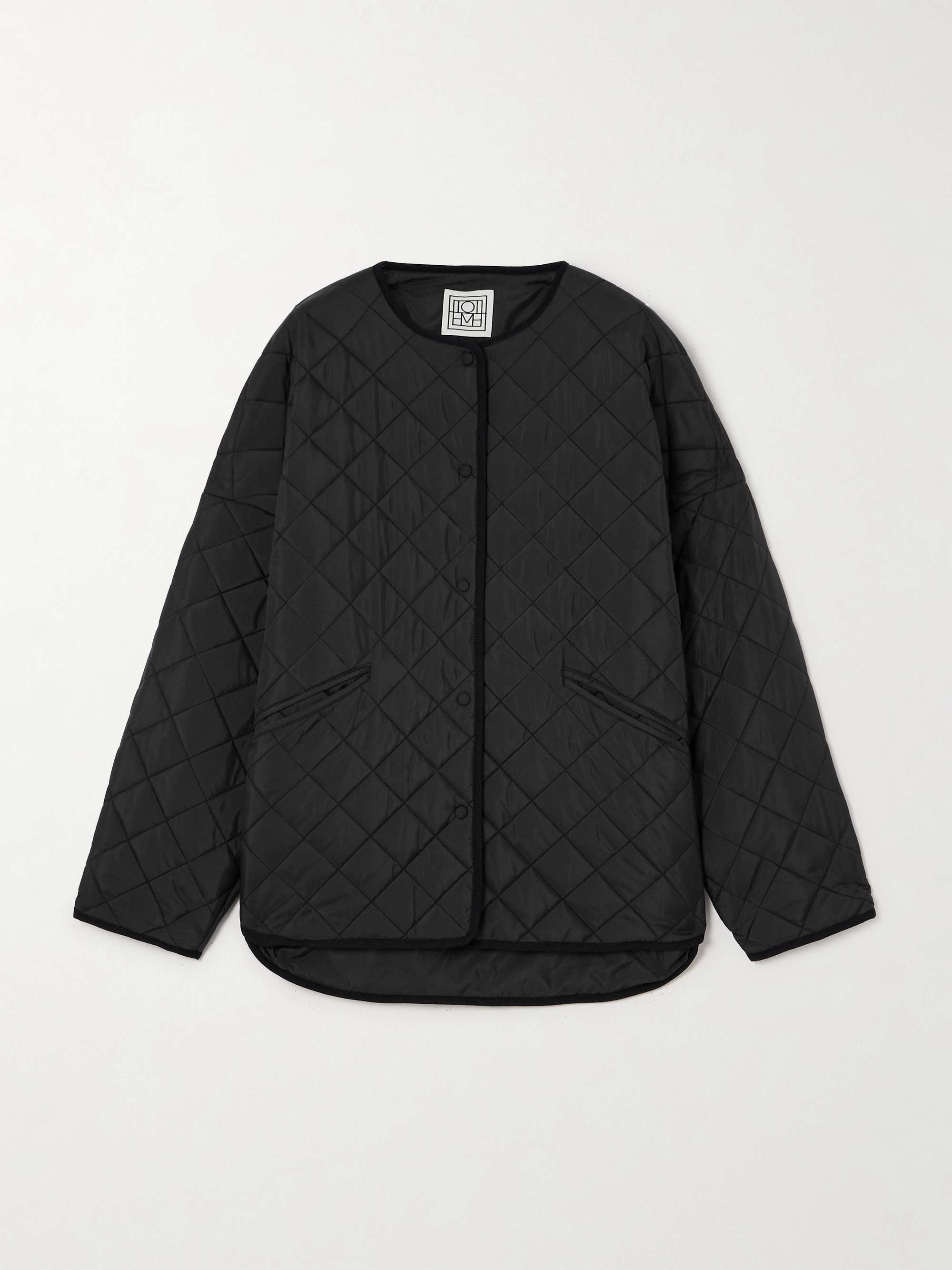 Quilted recycled-shell jacket view