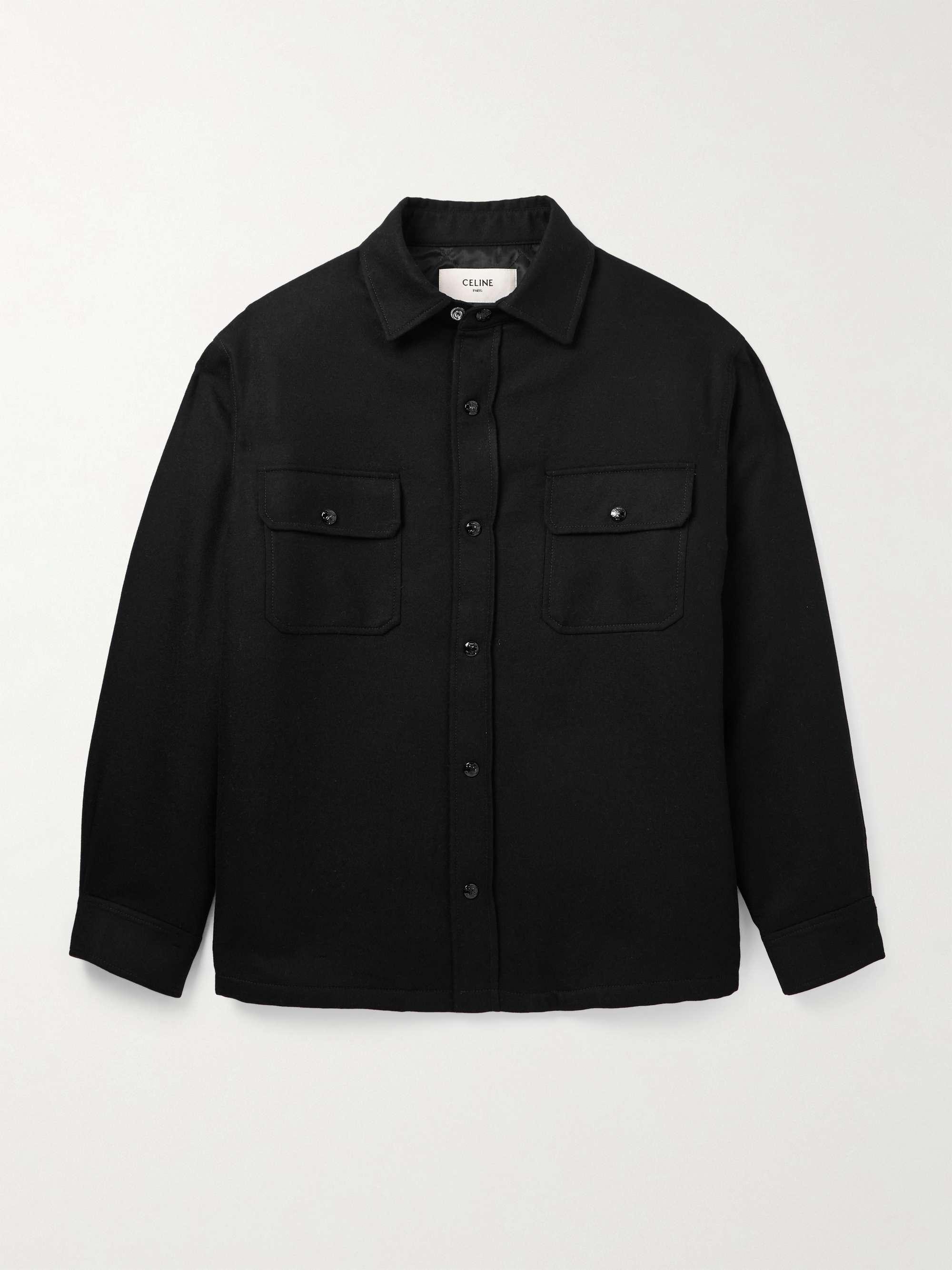 Cashmere-Flannel Overshirt view