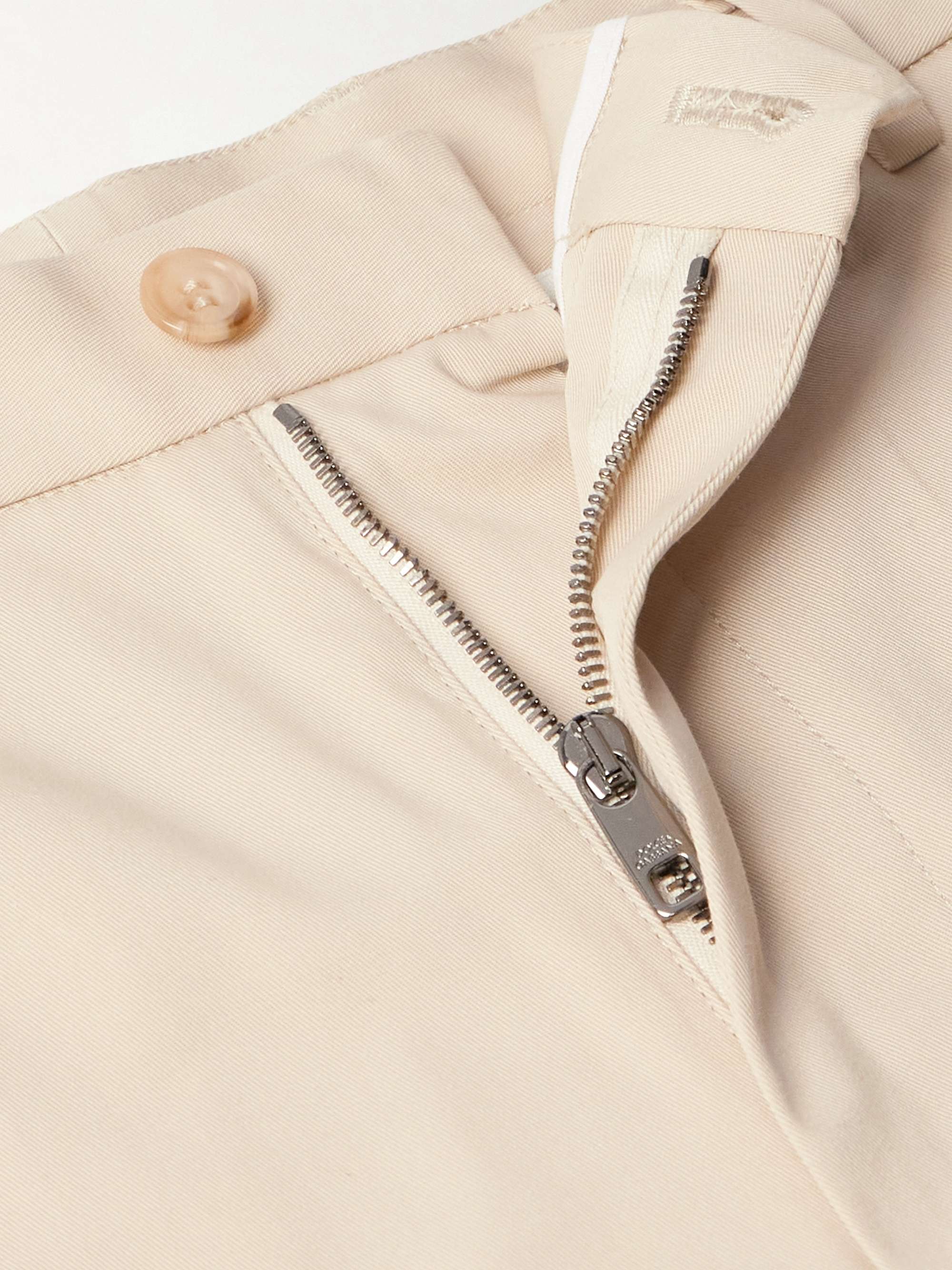 Straight-Leg Stretch-Cotton Twill Bermuda Shorts view