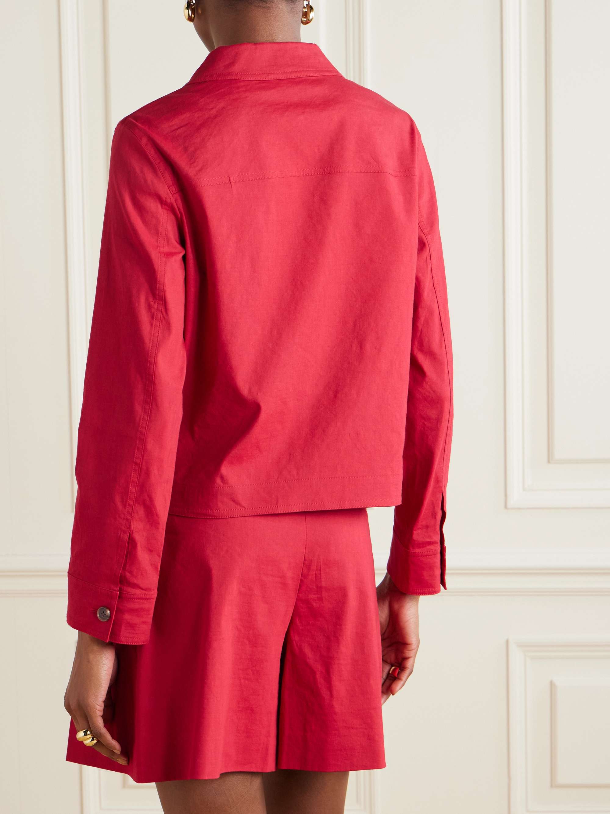 Linen-blend jacket view