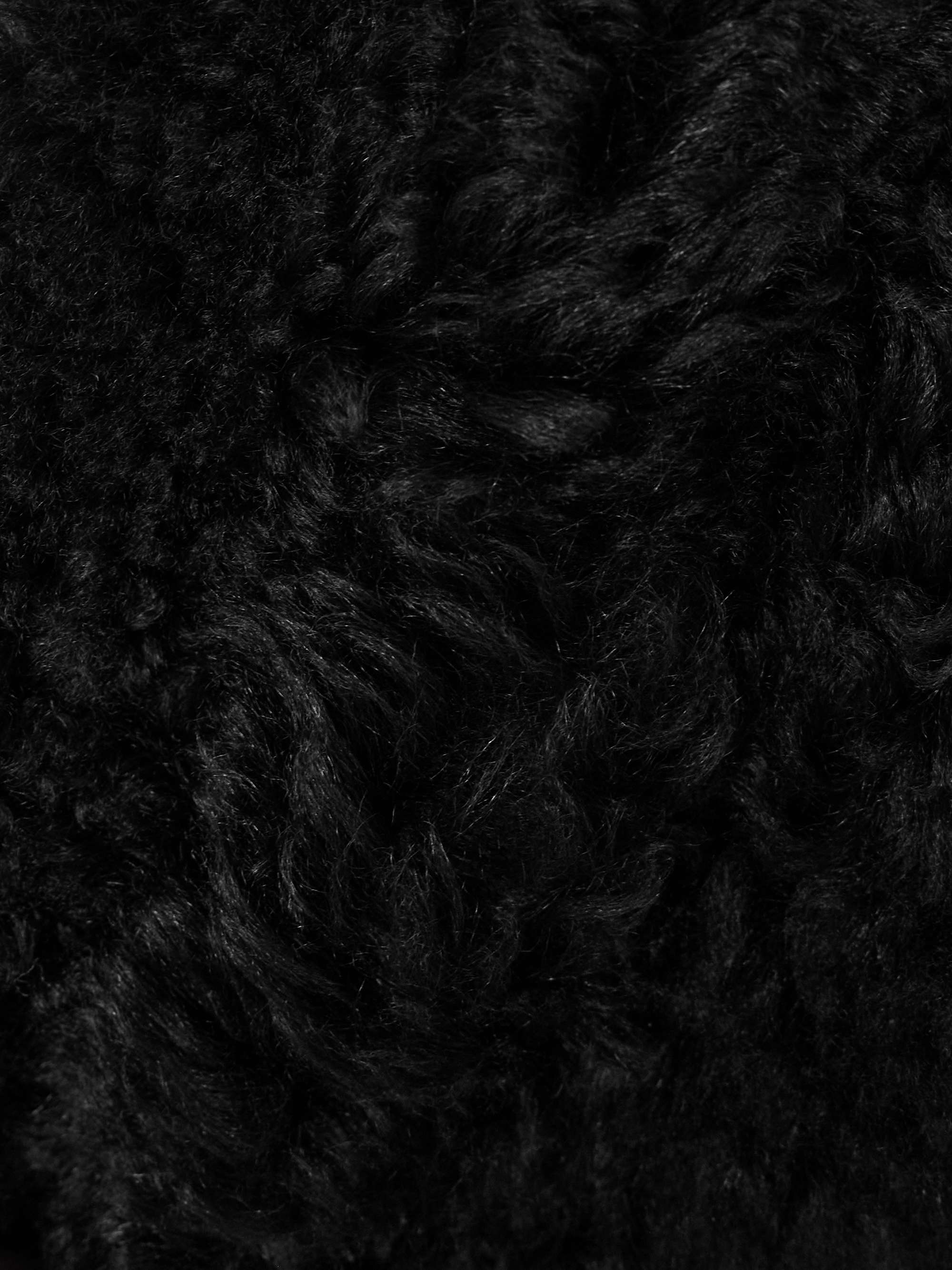 Jersey and shearling top view