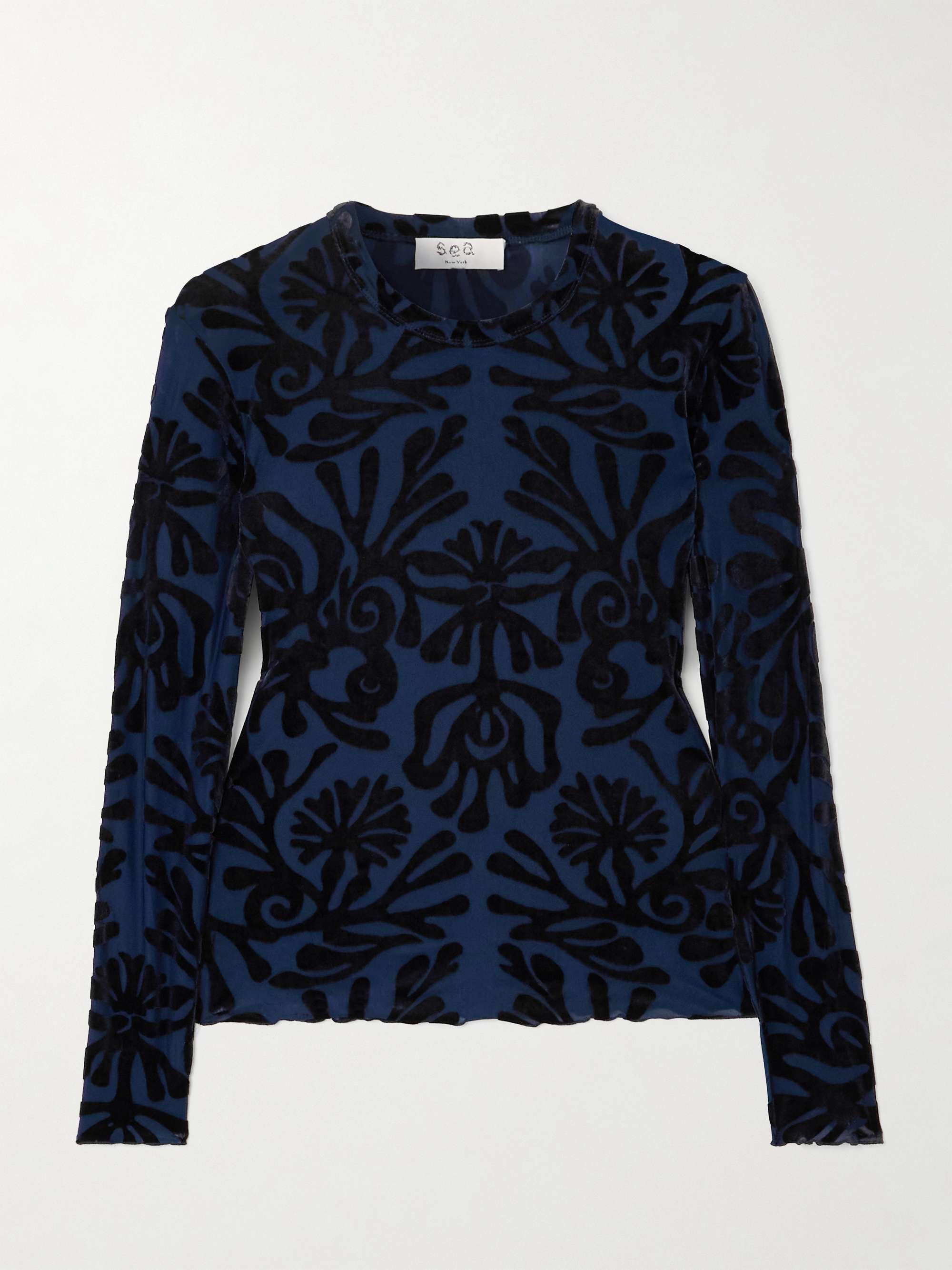 Alis devoré-velvet top view