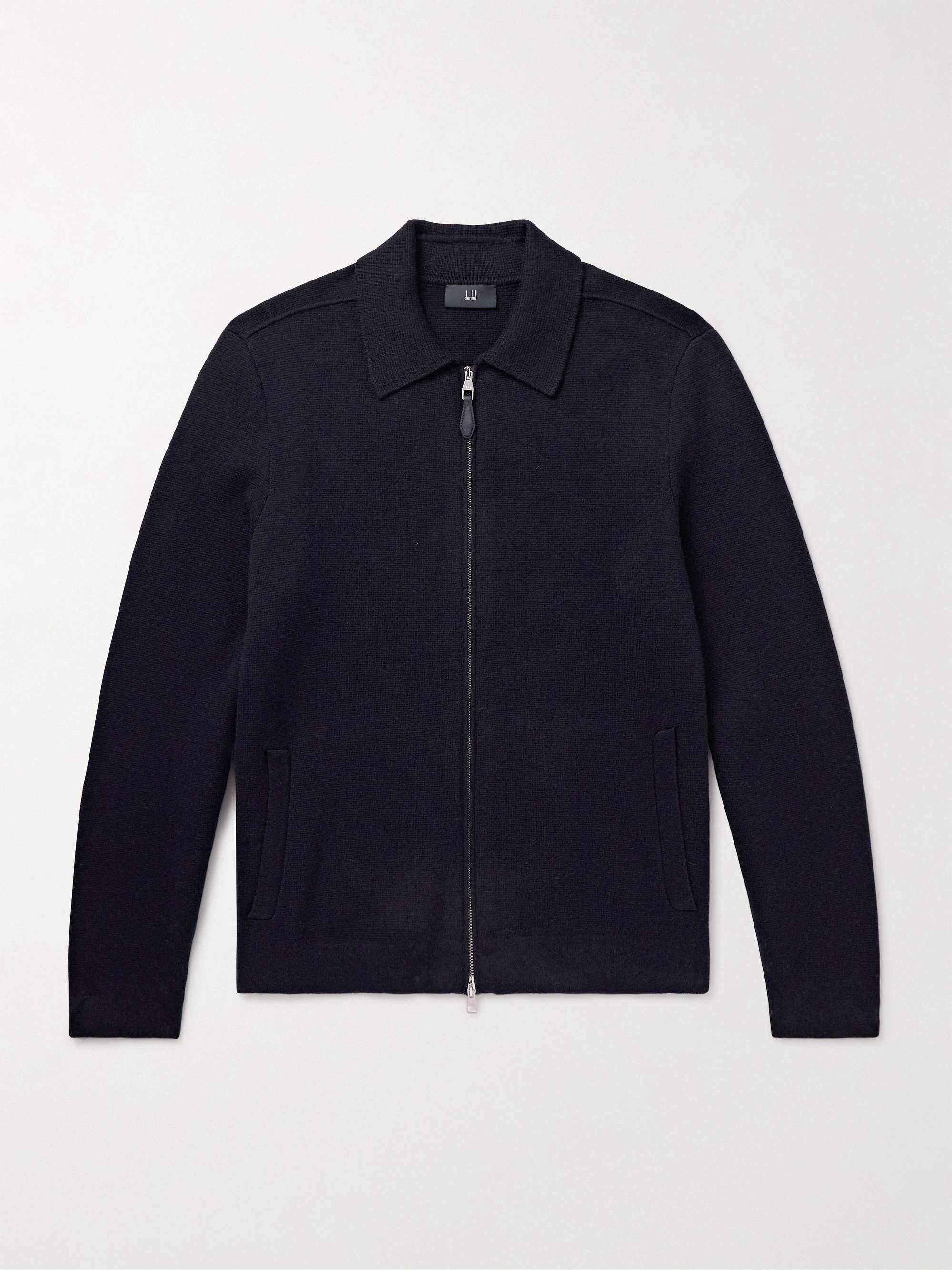 Cotton and Cashmere-Blend Zip-Up Cardigan view