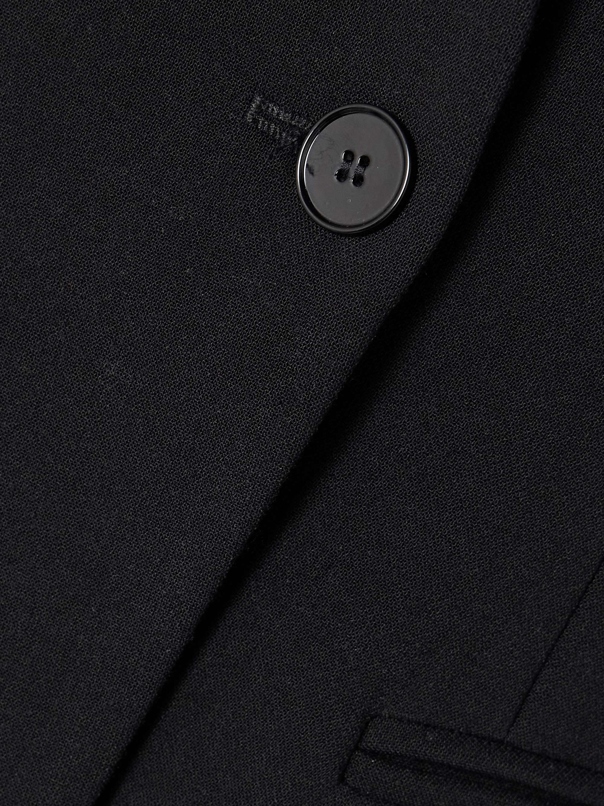 Aster asymmetric crepe blazer view