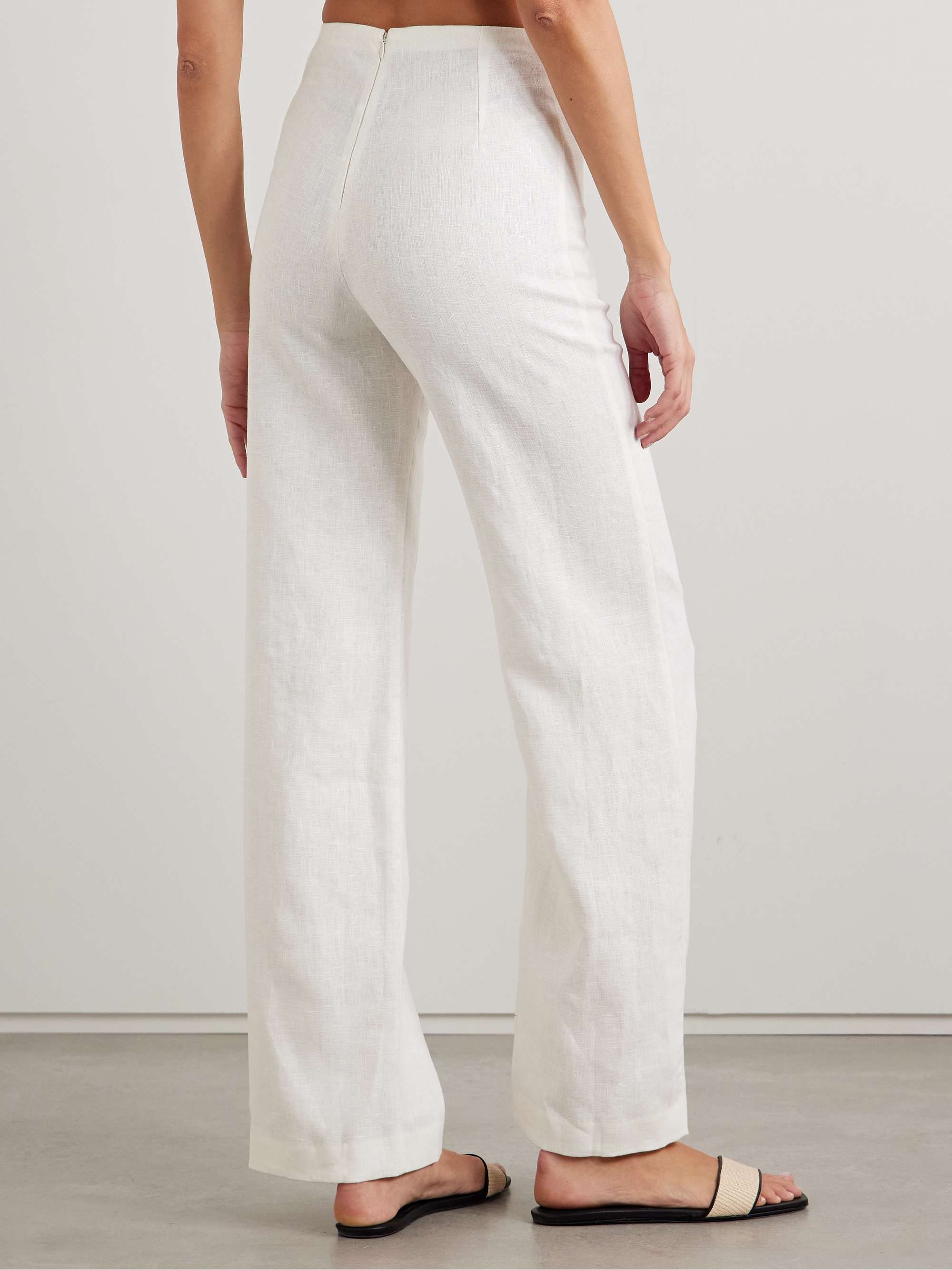 Ilride linen straight-leg pants view