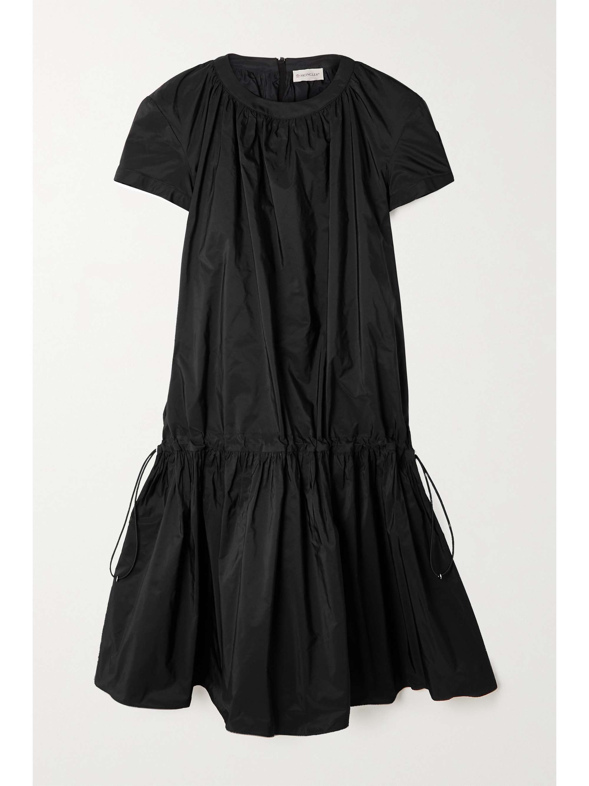 Pleated taffeta mini dress view