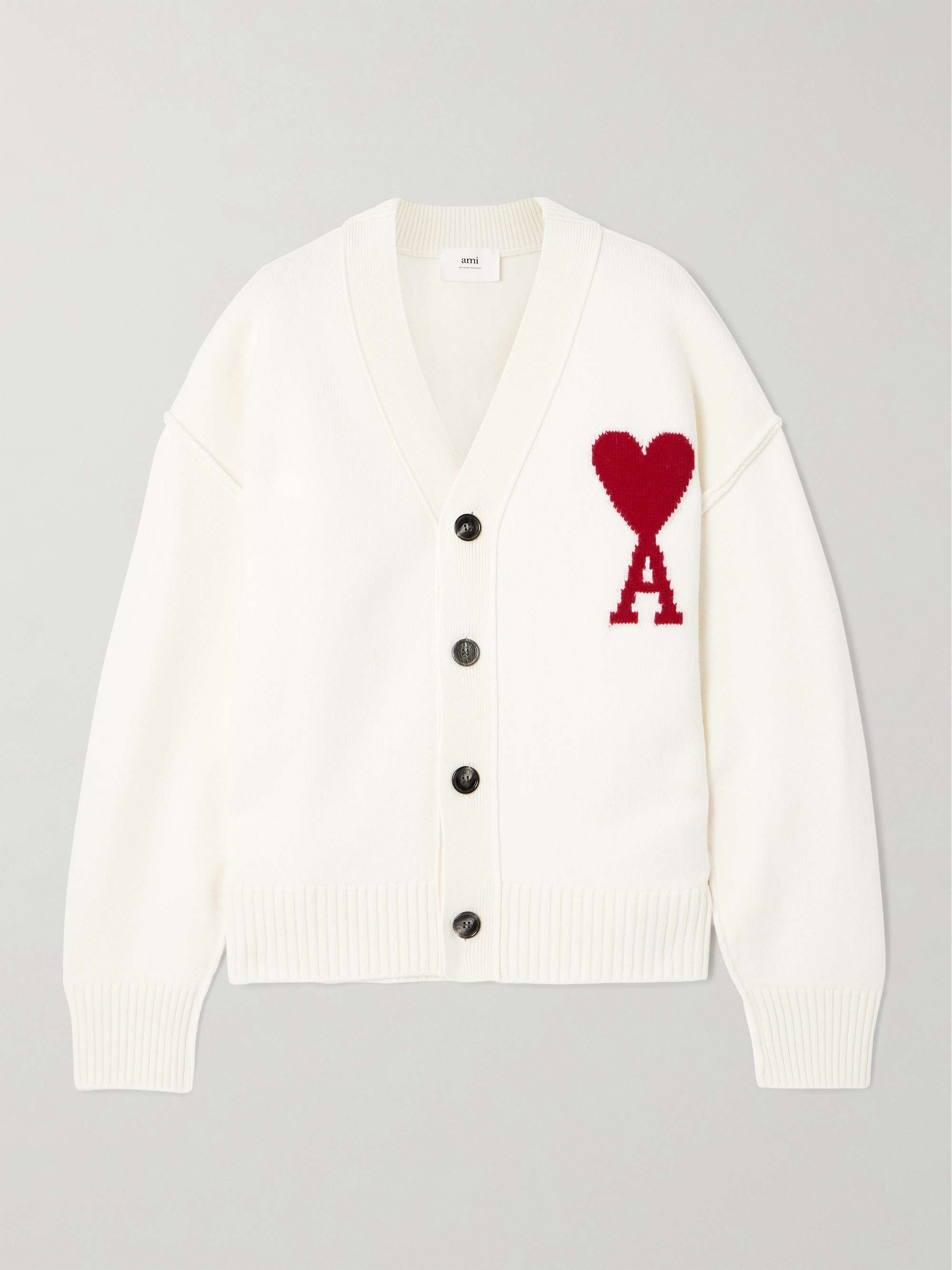ADC intarsia merino wool cardigan view