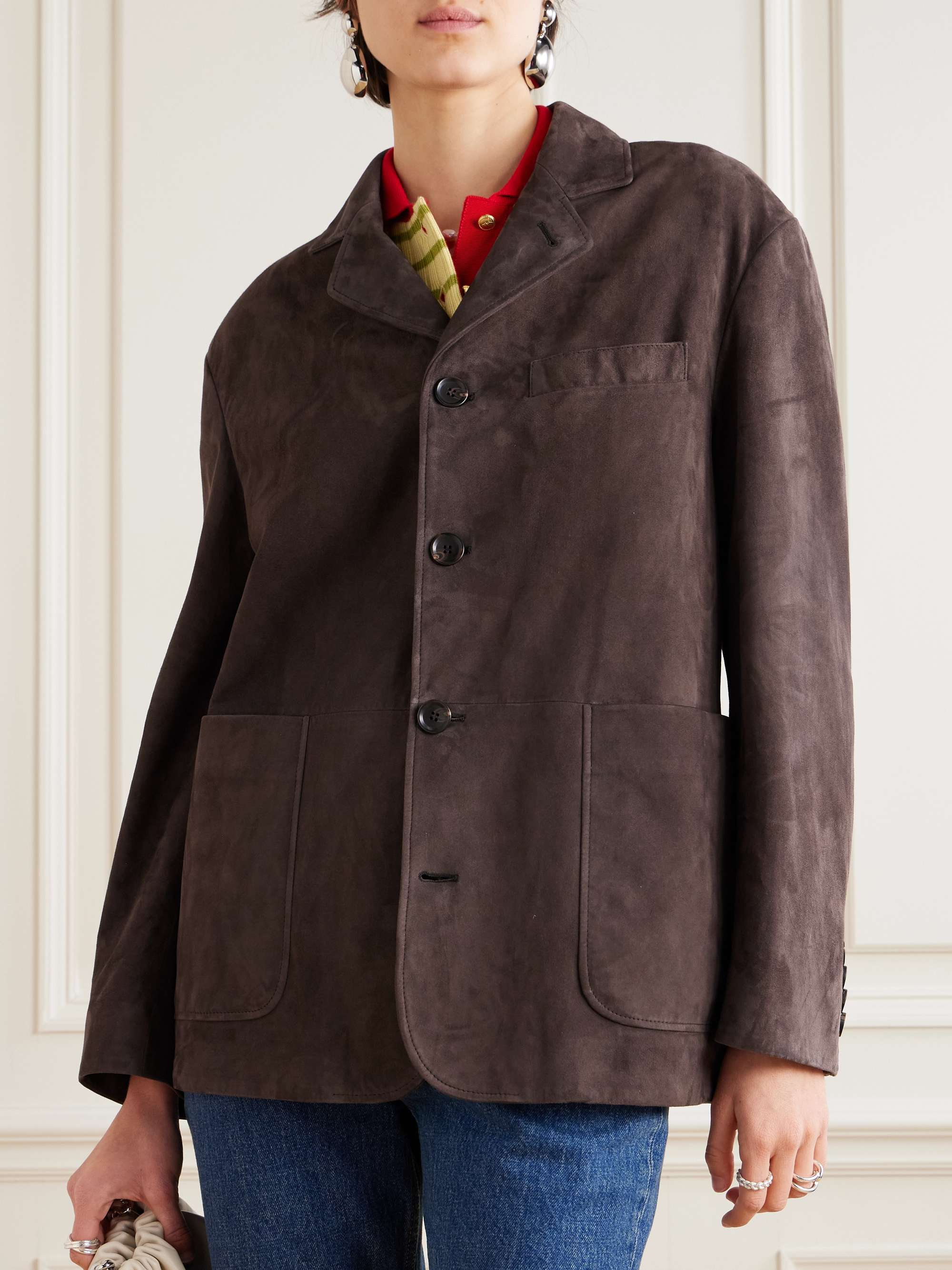 Suede blazer view