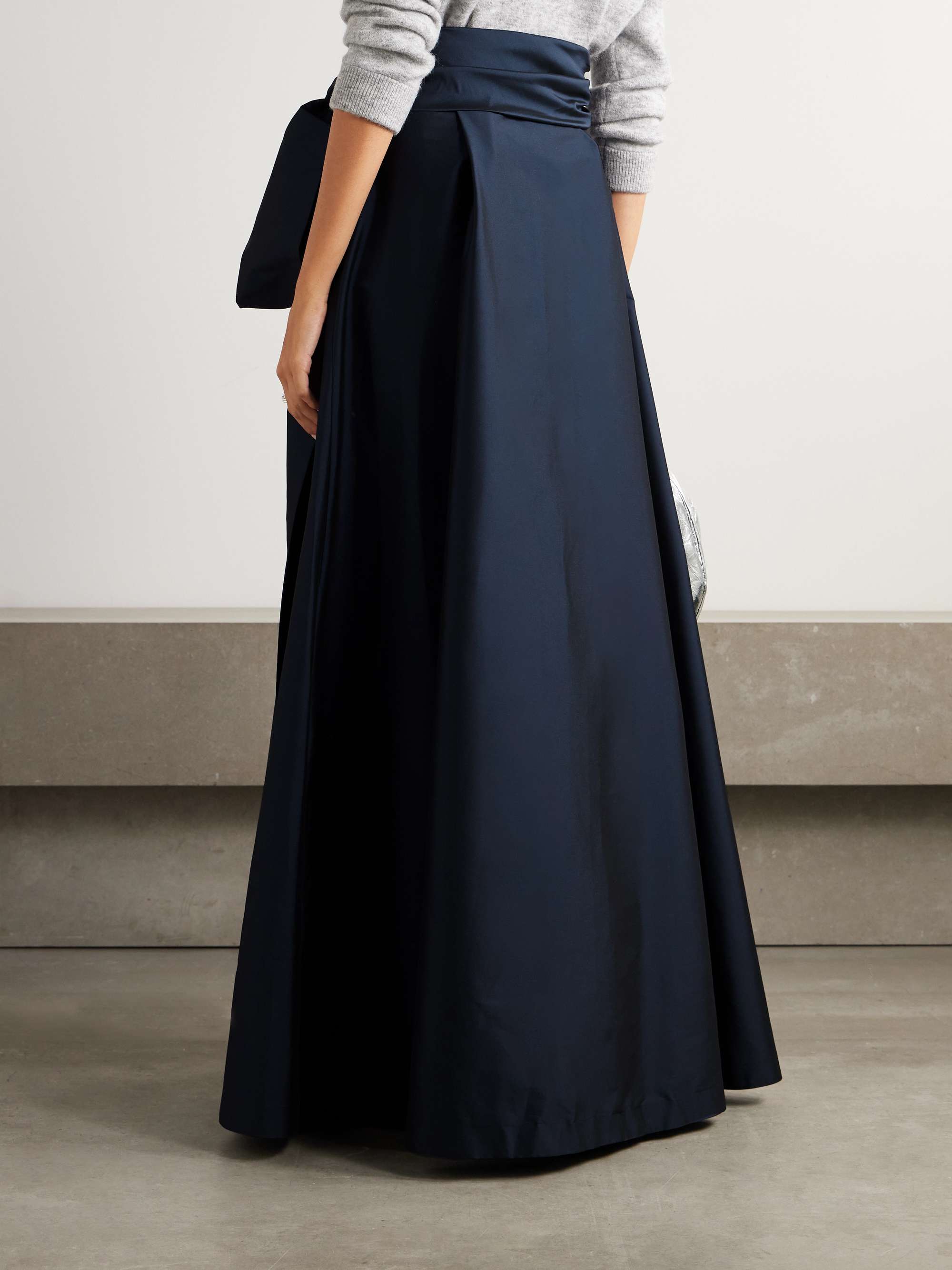 Beatrice stretch-taffeta maxi skirt view