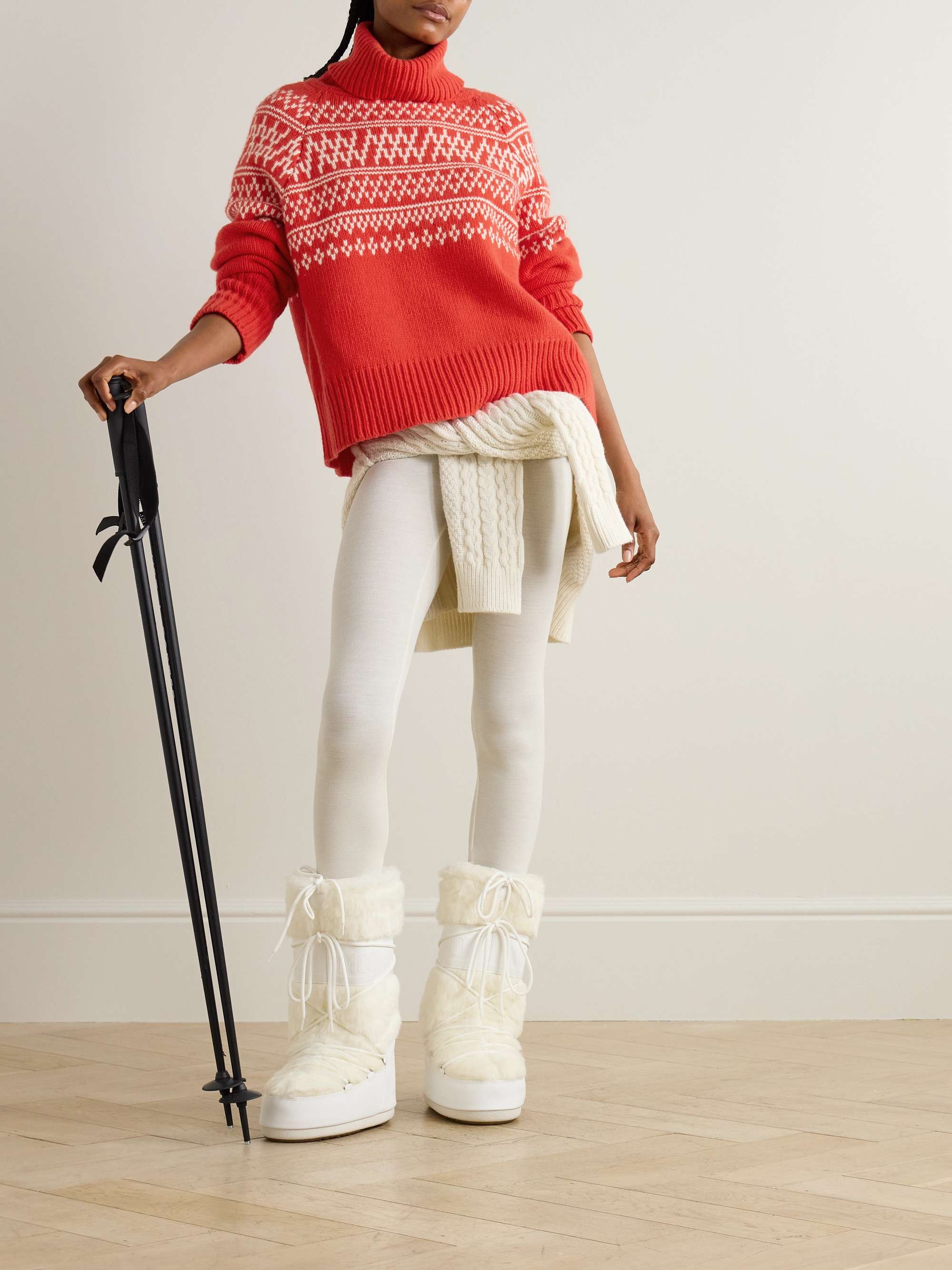 Setesdal merino-wool and cashmere-blend turtleneck sweater view