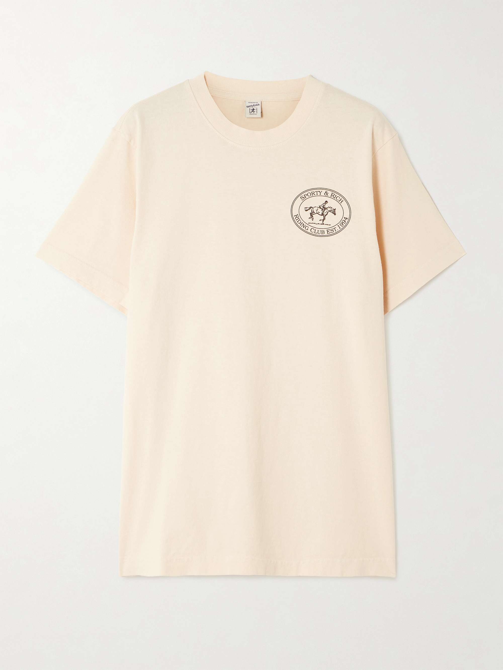 Riding Club printed cotton-jersey T-shirt view