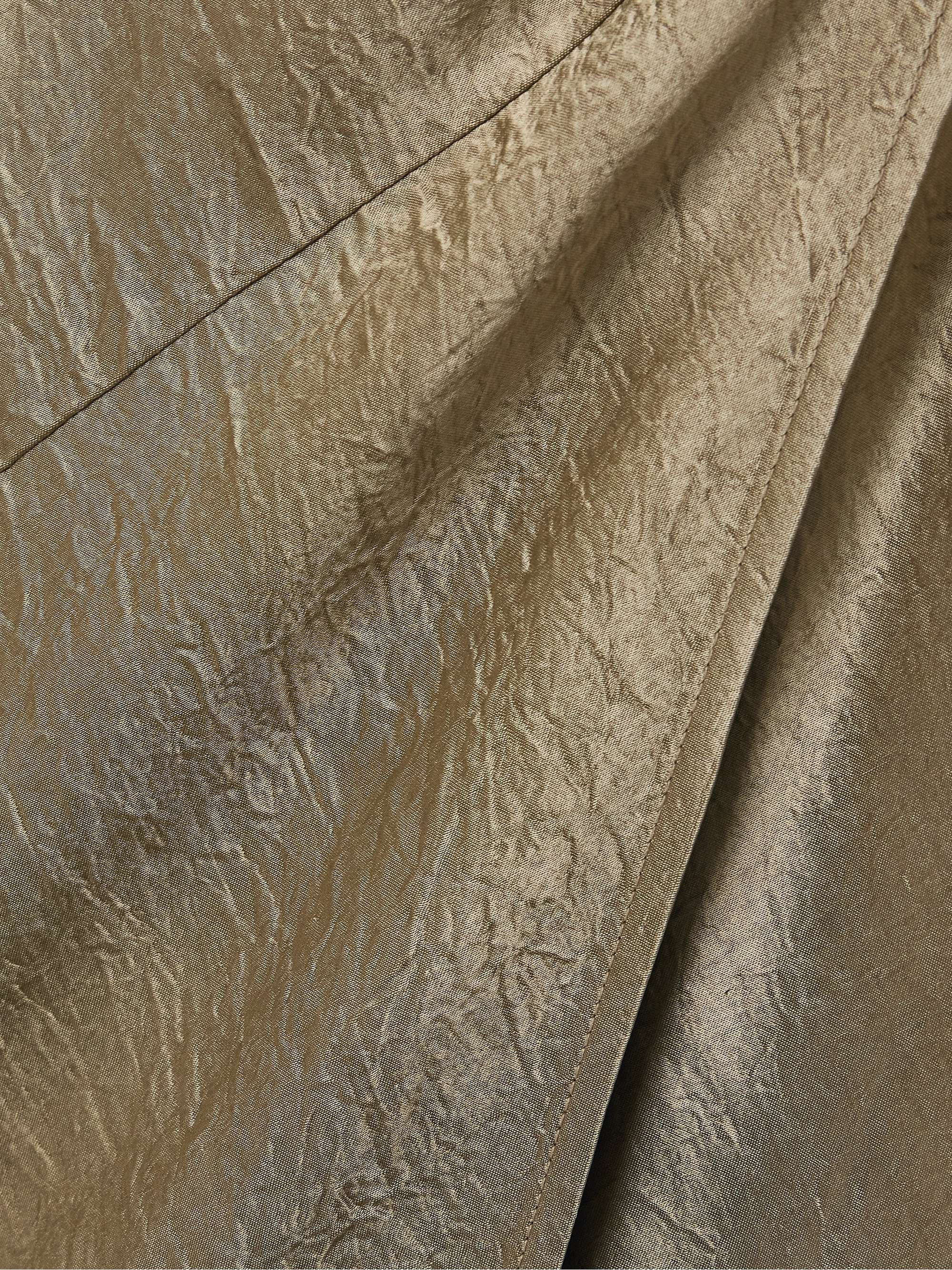 Hammered-satin wrap midi dress view