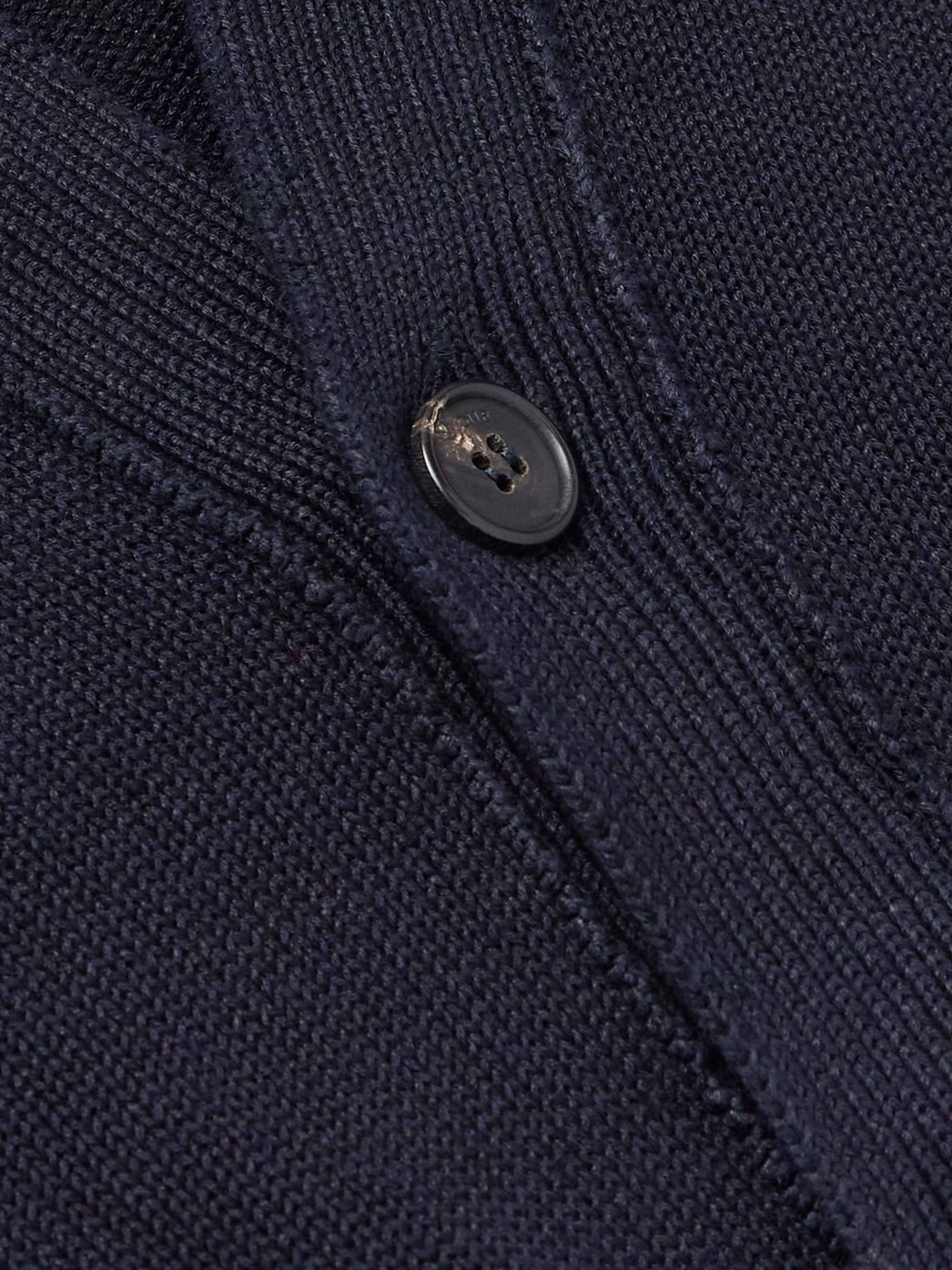 Zanone Linen and Cotton-Blend Cardigan view