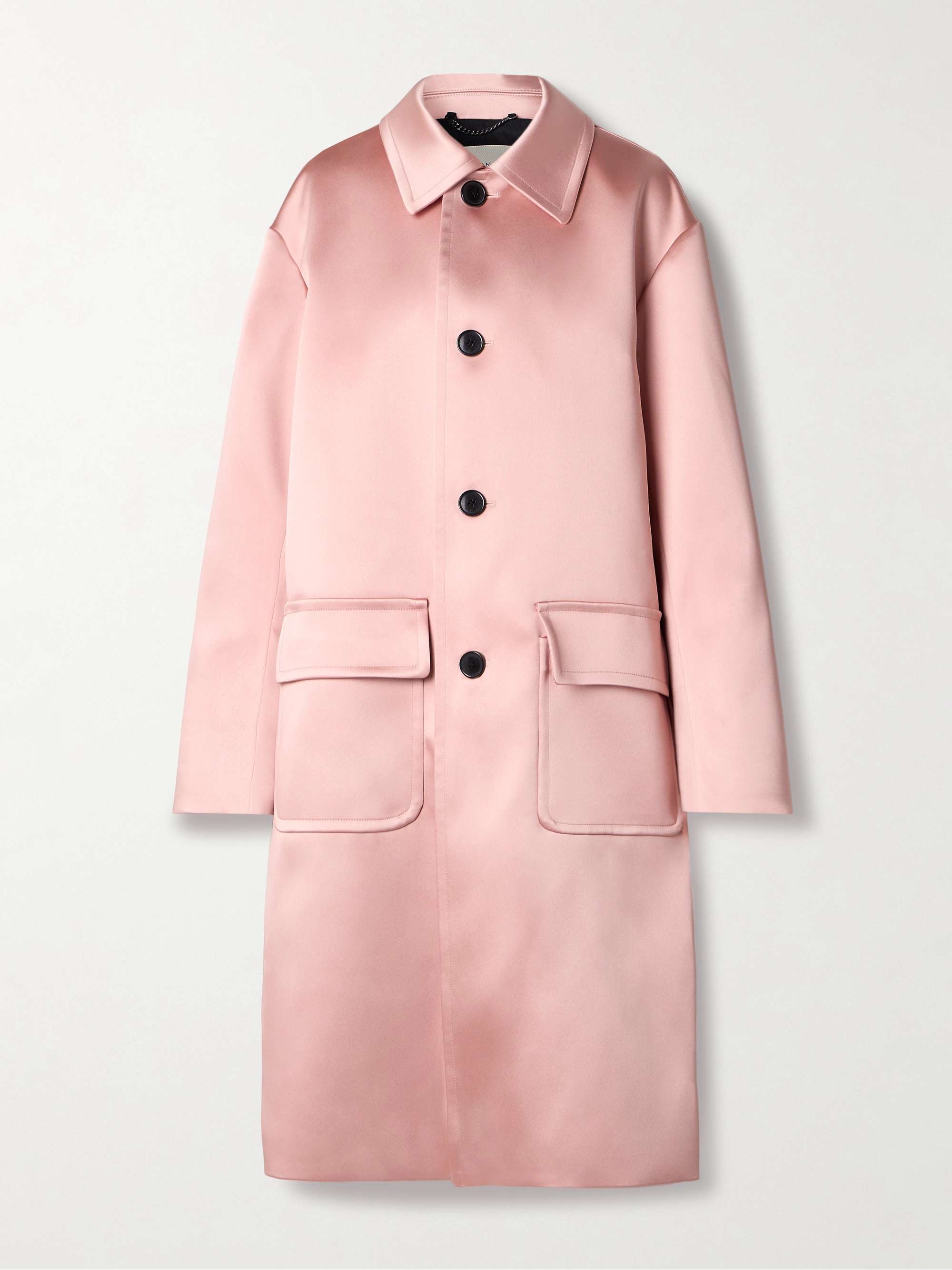 Oversized mikado coat view