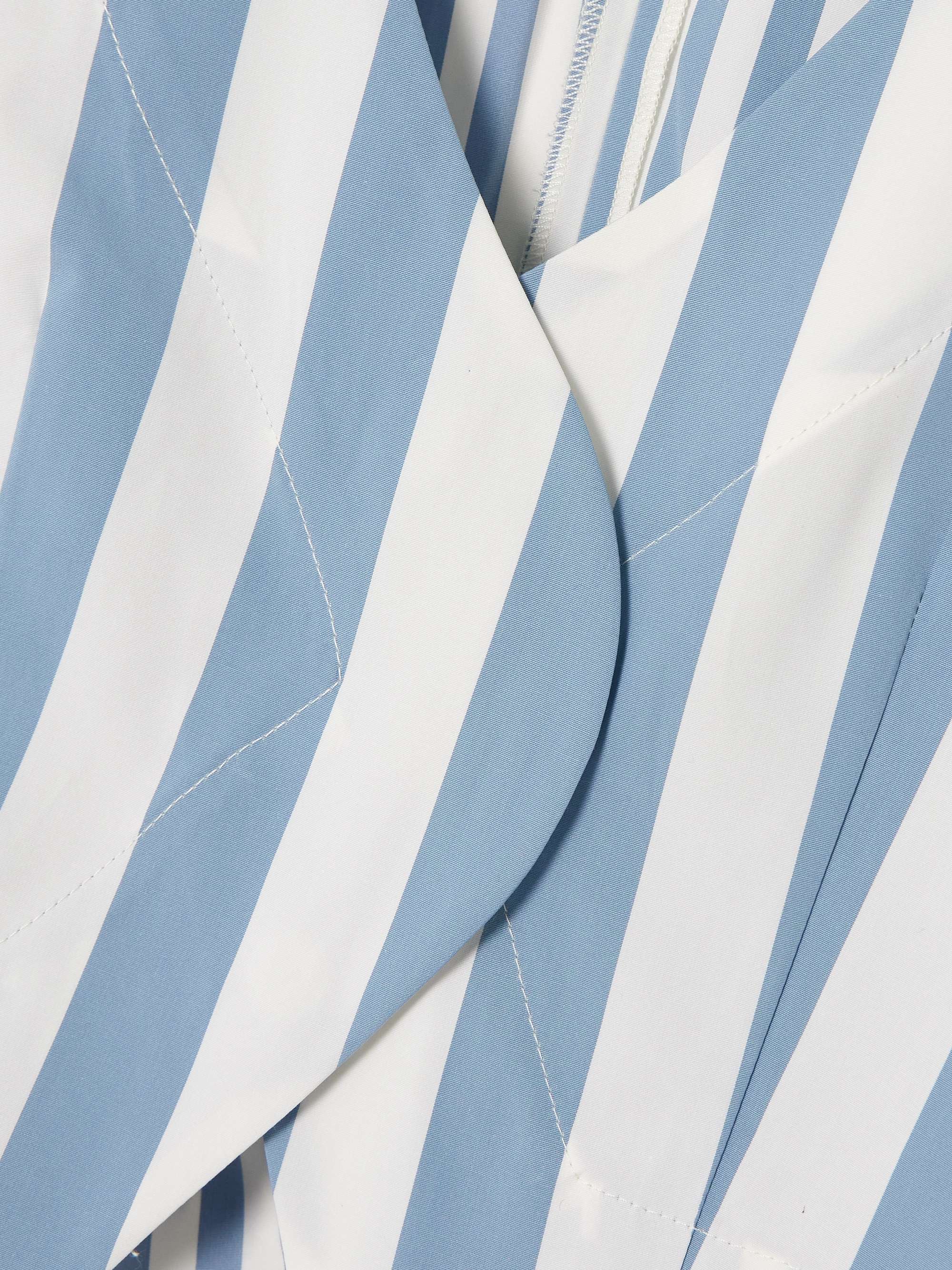 Bianca striped cotton-poplin top view